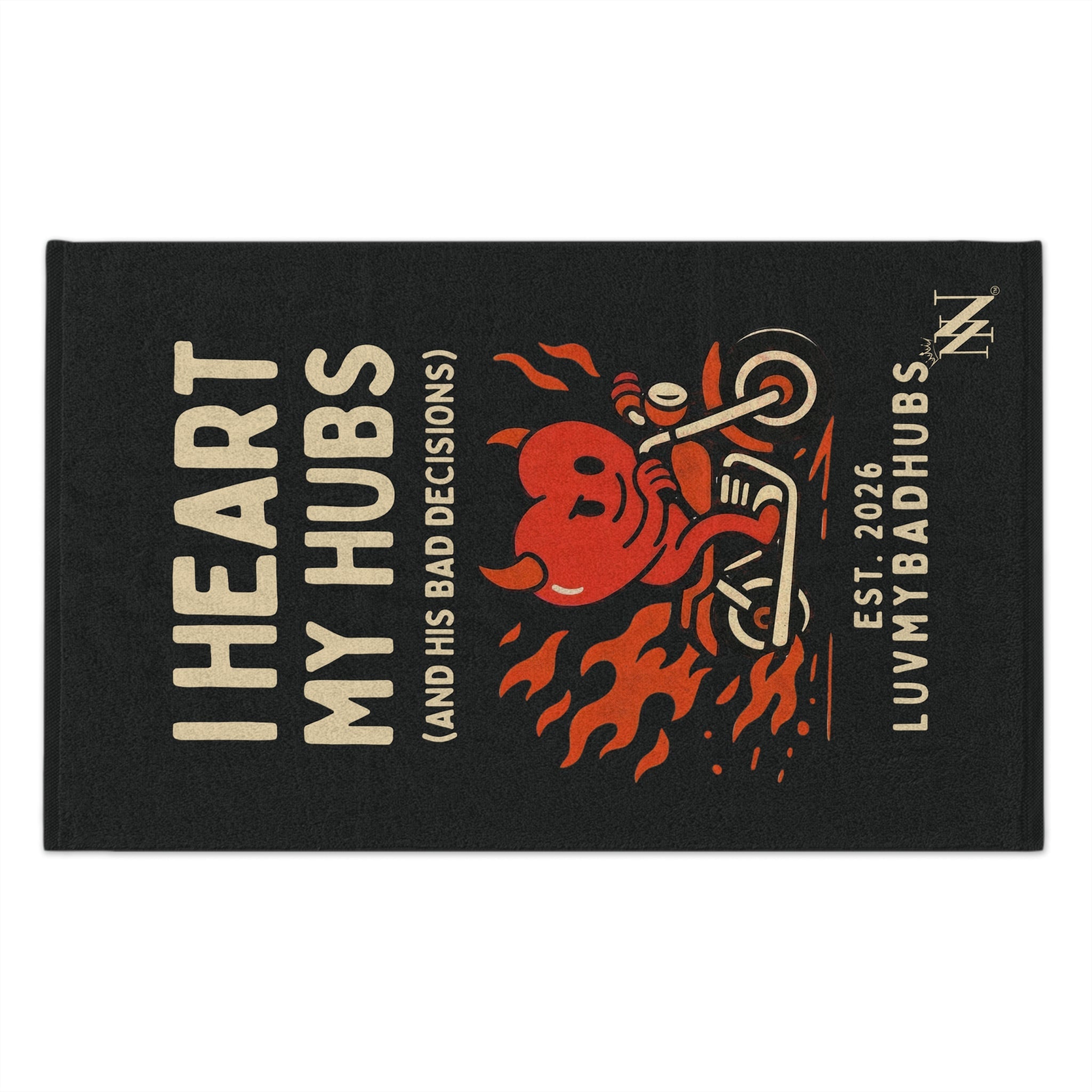 I Heart My Hubs | Mix & Match Soft Fun-Flirty Lovers’ Towels