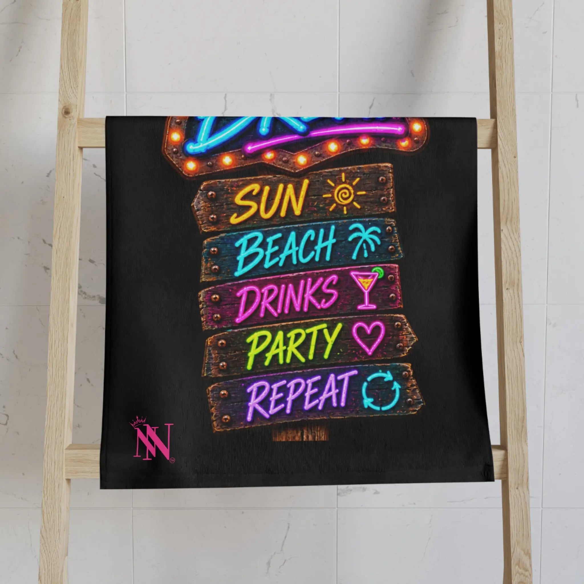 Spring Break Neon Sign Classic Sex Towel