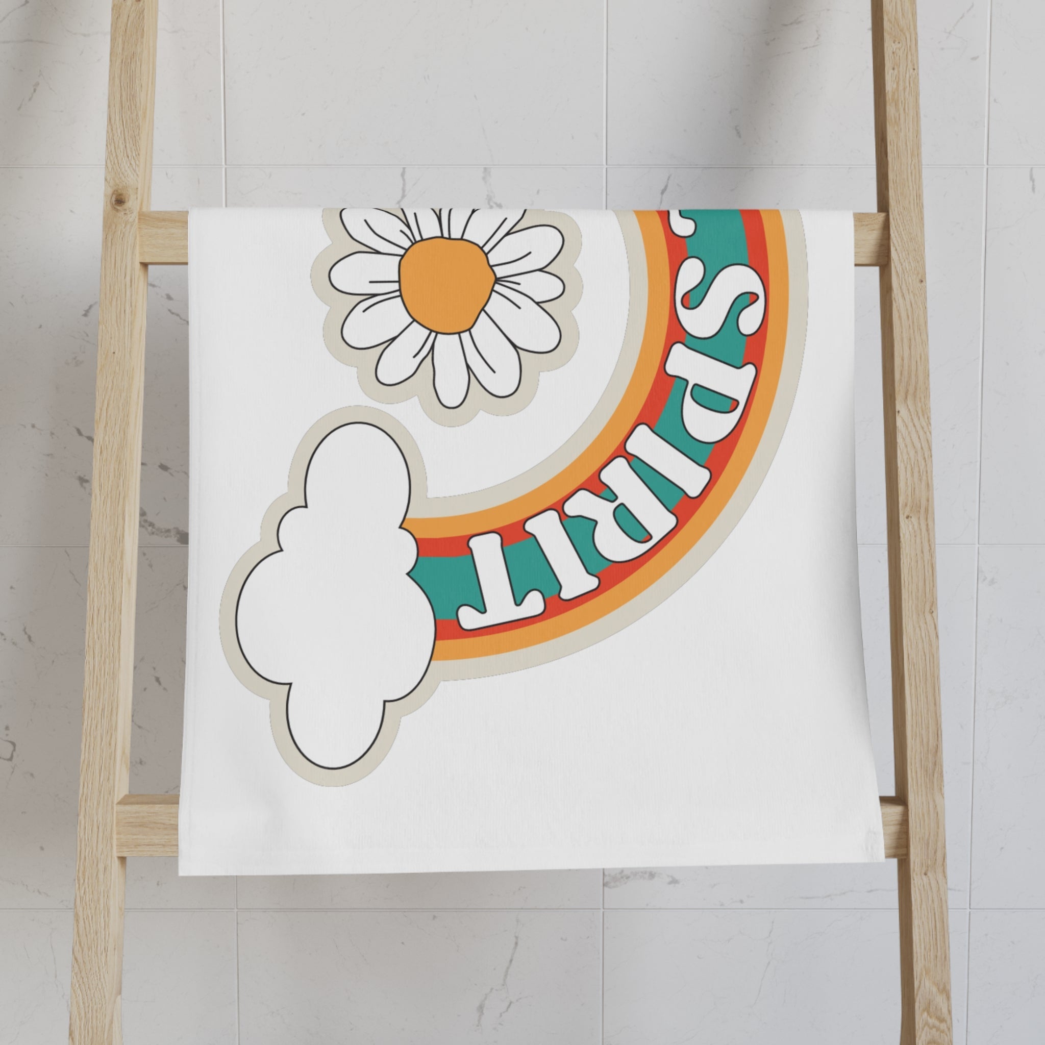 Free Spirit Retro Sticker Cum Towel