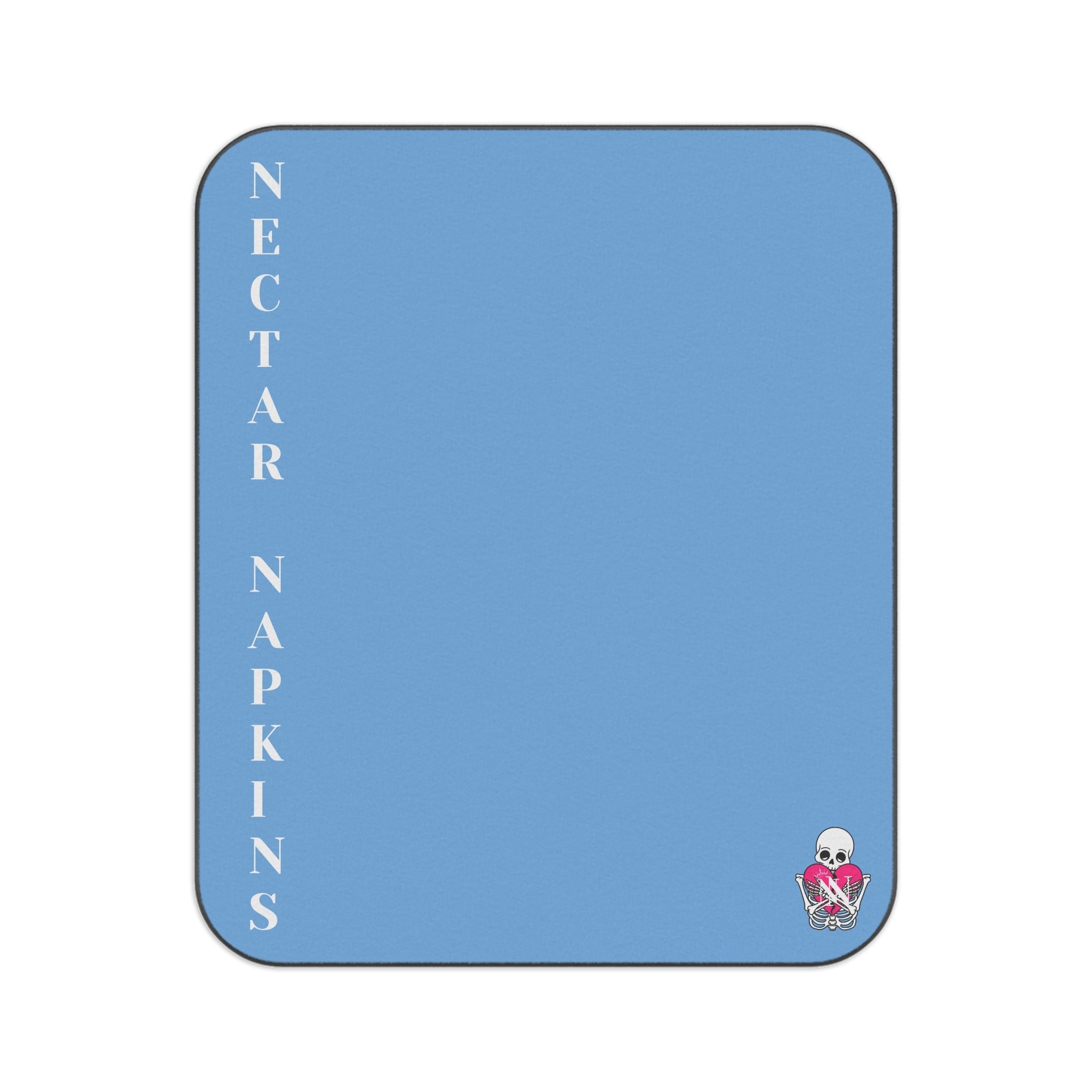 Nectar Napkins Brand Light Blue Water-Resistant Sex Blanket