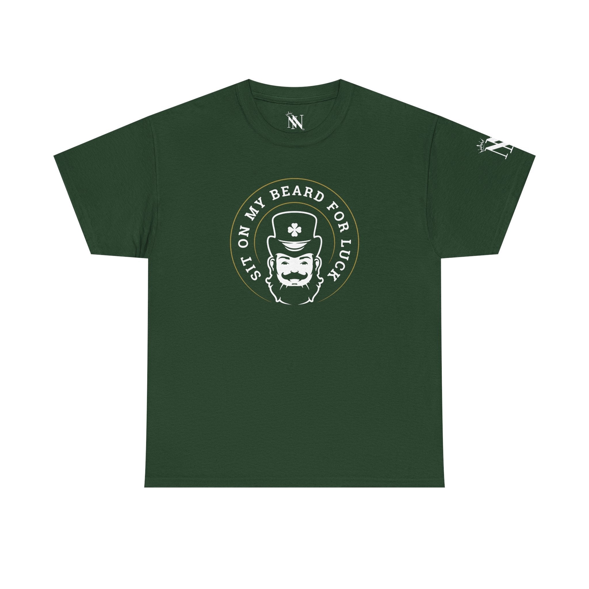 Sit on My Beard for Luck St. Patrick’s Day Couples Sex Gifts 100% Cotton T-Shirt