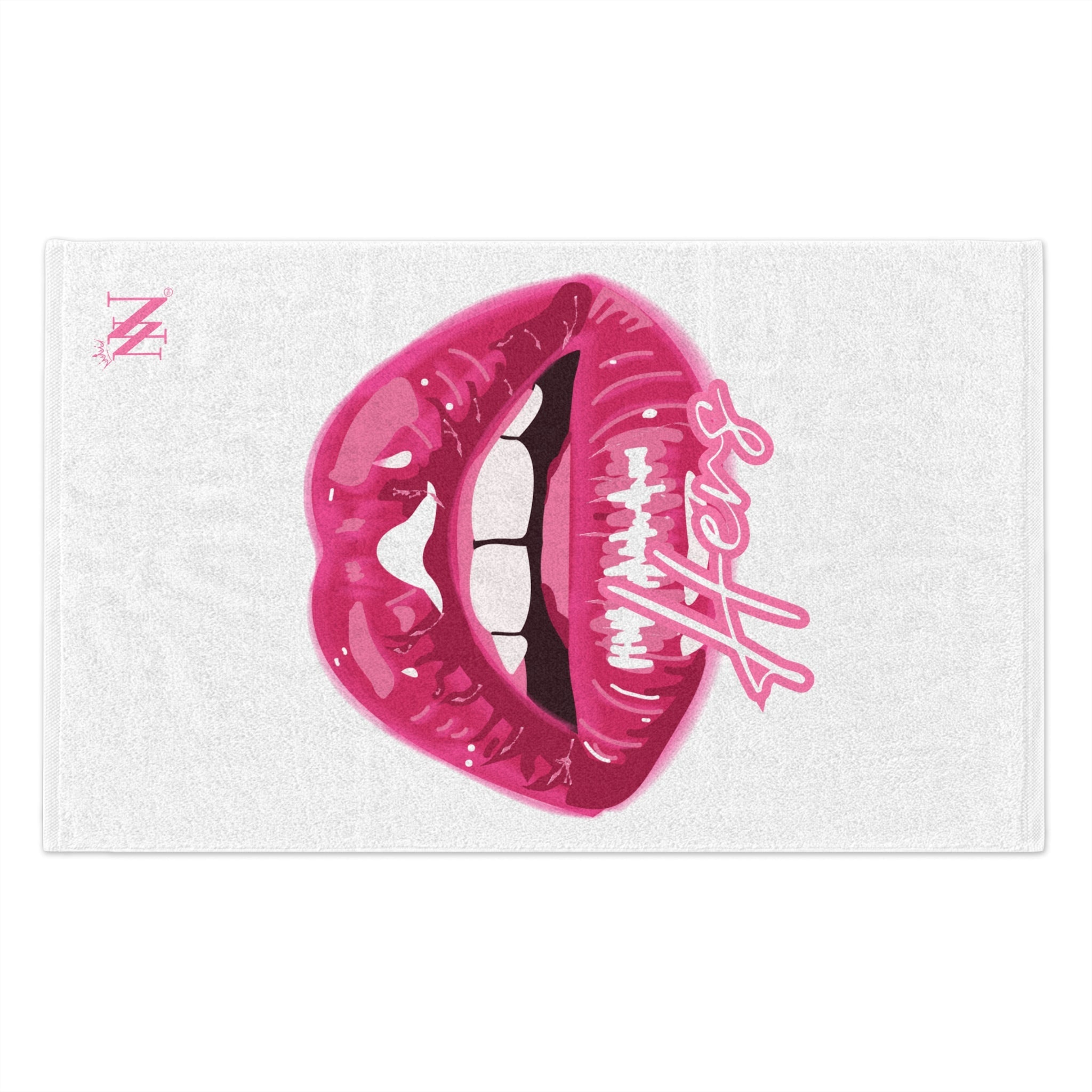 Hers Mouth Open | Mix & Match Soft Fun-Flirty Lovers’ Towels