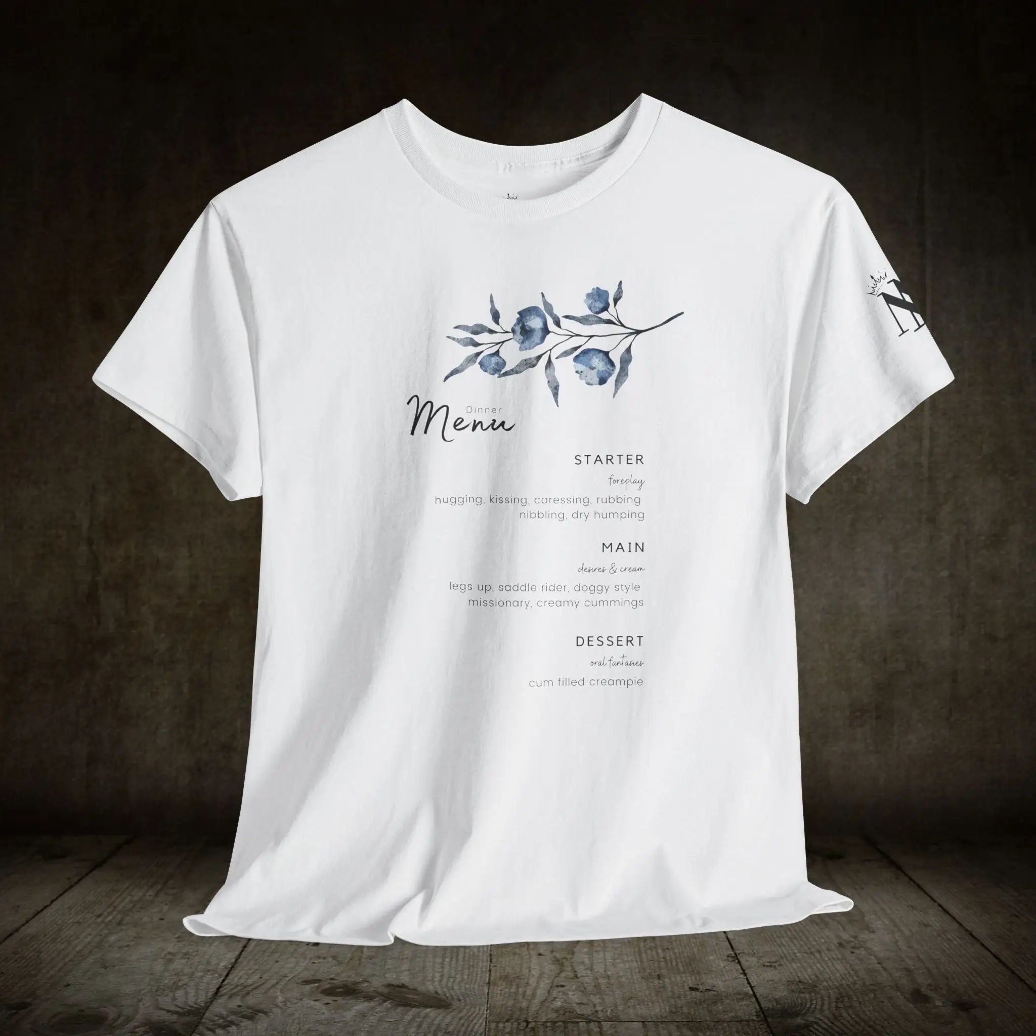 Dinner Menu | Mix & Match 100% Cotton Unisex Fun-Flirty Lovers’ Tees