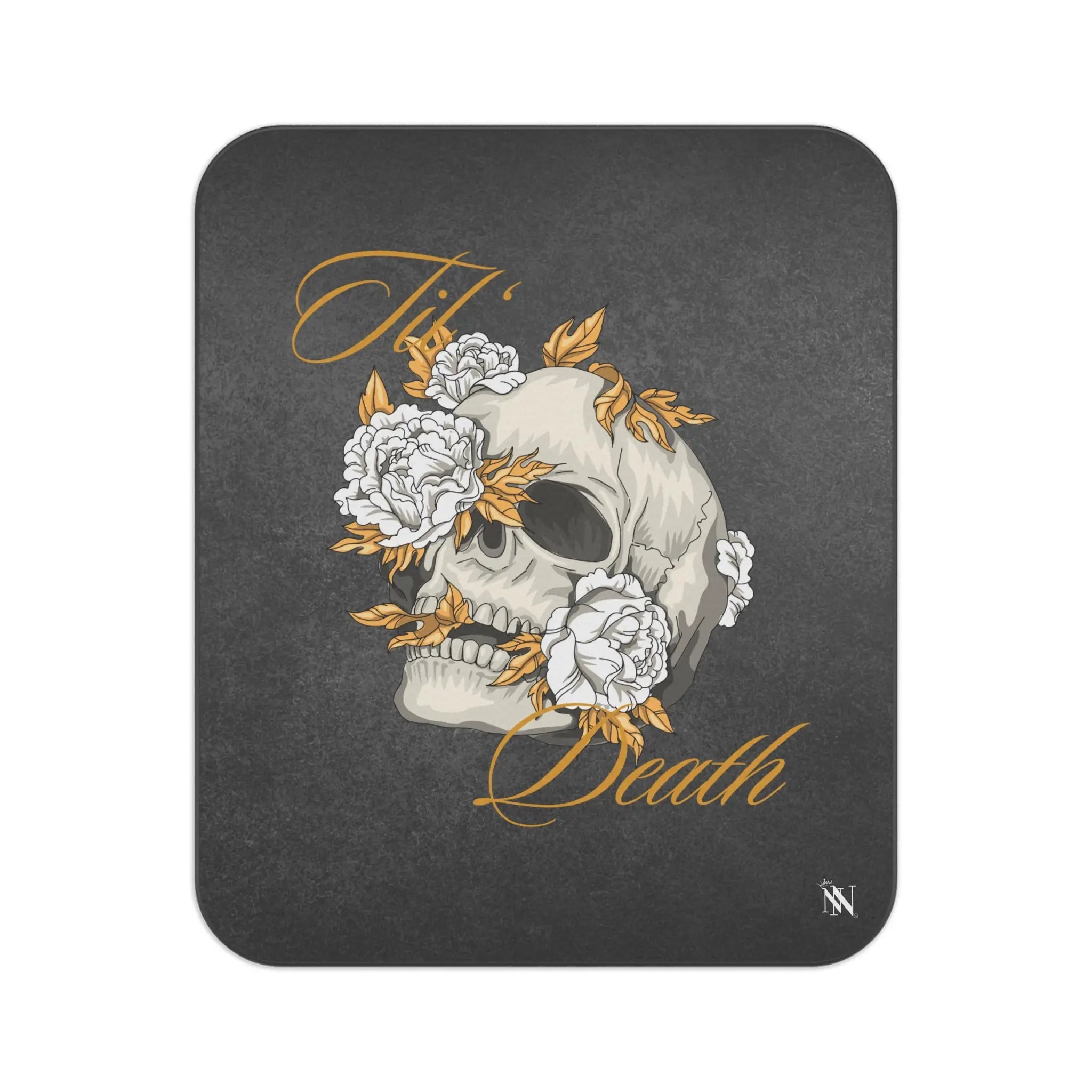 Til’ Death Skull & Flowers Sex Blanket