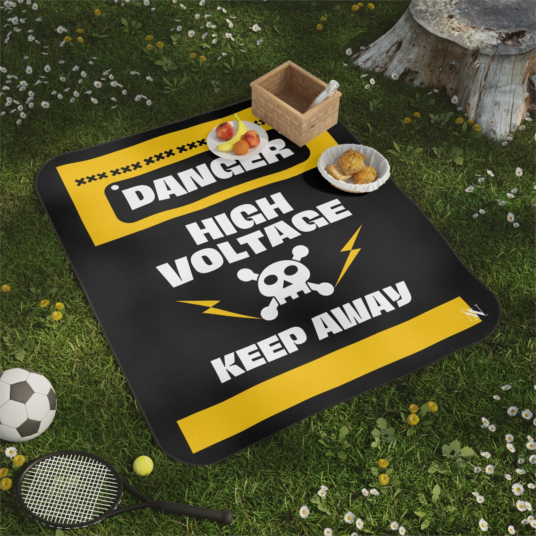 Danger High Voltage | Mix Match Fun-Flirty Lovers’ Water-Resistant Blankets