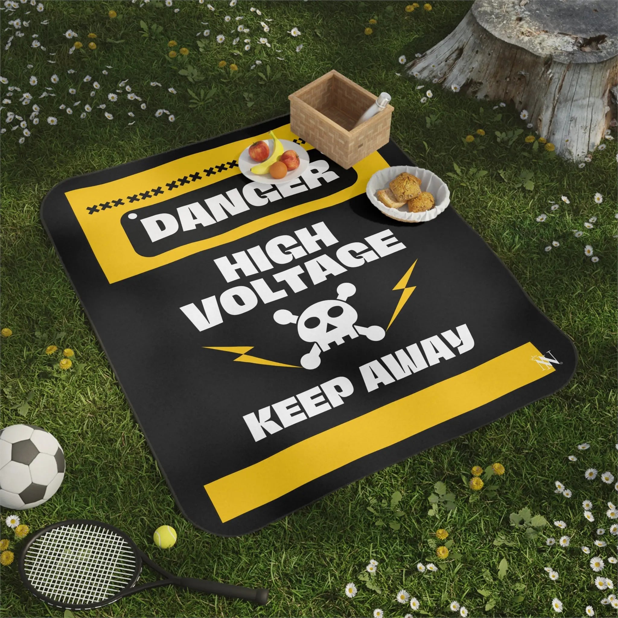 Danger High Voltage | Mix Match Fun-Flirty Lovers’ Water-Resistant Blankets