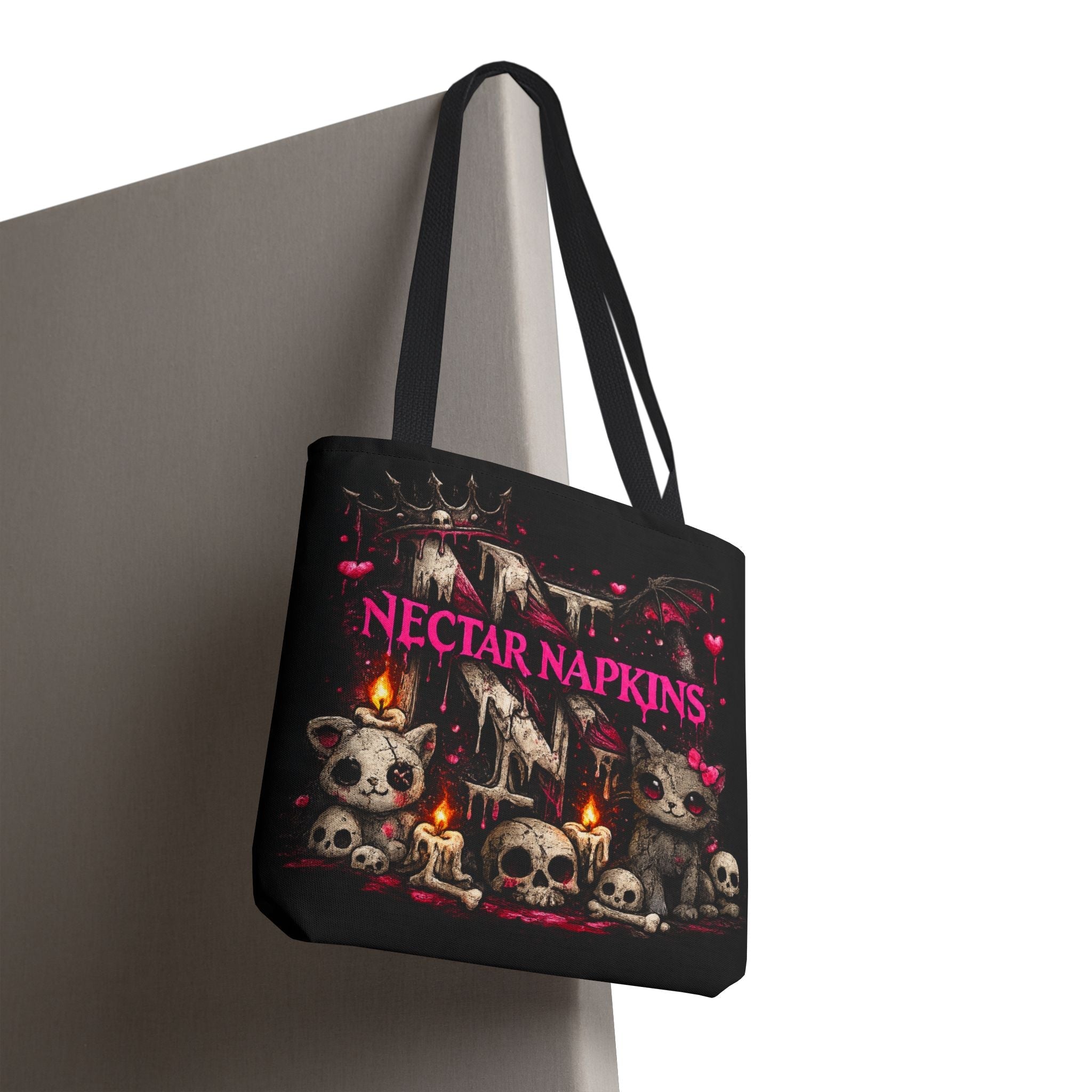 Nectar Napkins Gothic Kitty Tote Bag
