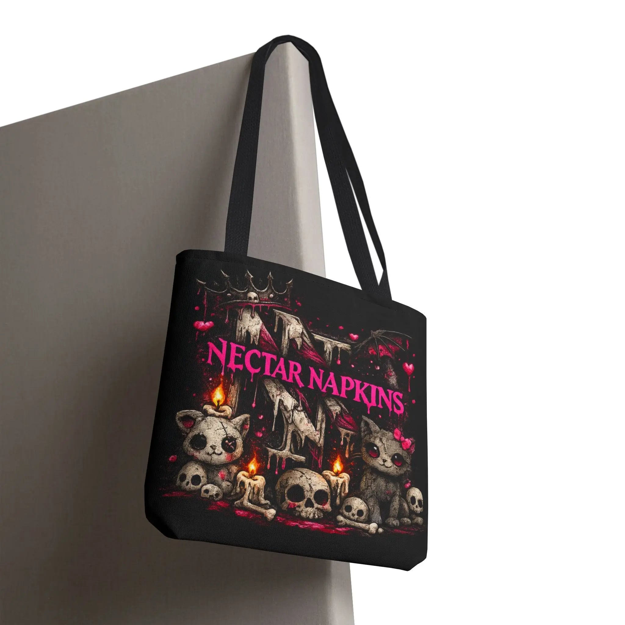 Nectar Napkins Gothic Kitty Tote Bag