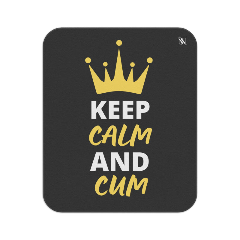 Keep Calm & Cum Queen King | Mix Match Fun-Flirty Lovers’ Water-Resistant Blankets