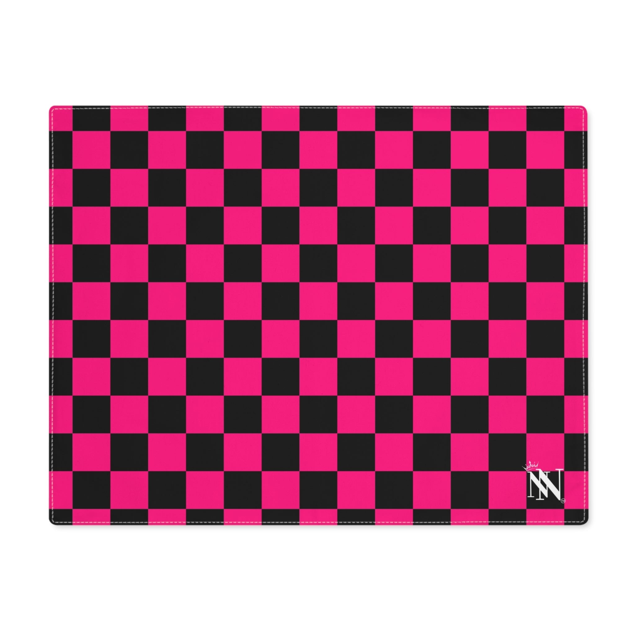 Signature Pink Black Checkers | Mix & Match Playful Fun-Flirty Lovers’ Toy Mats