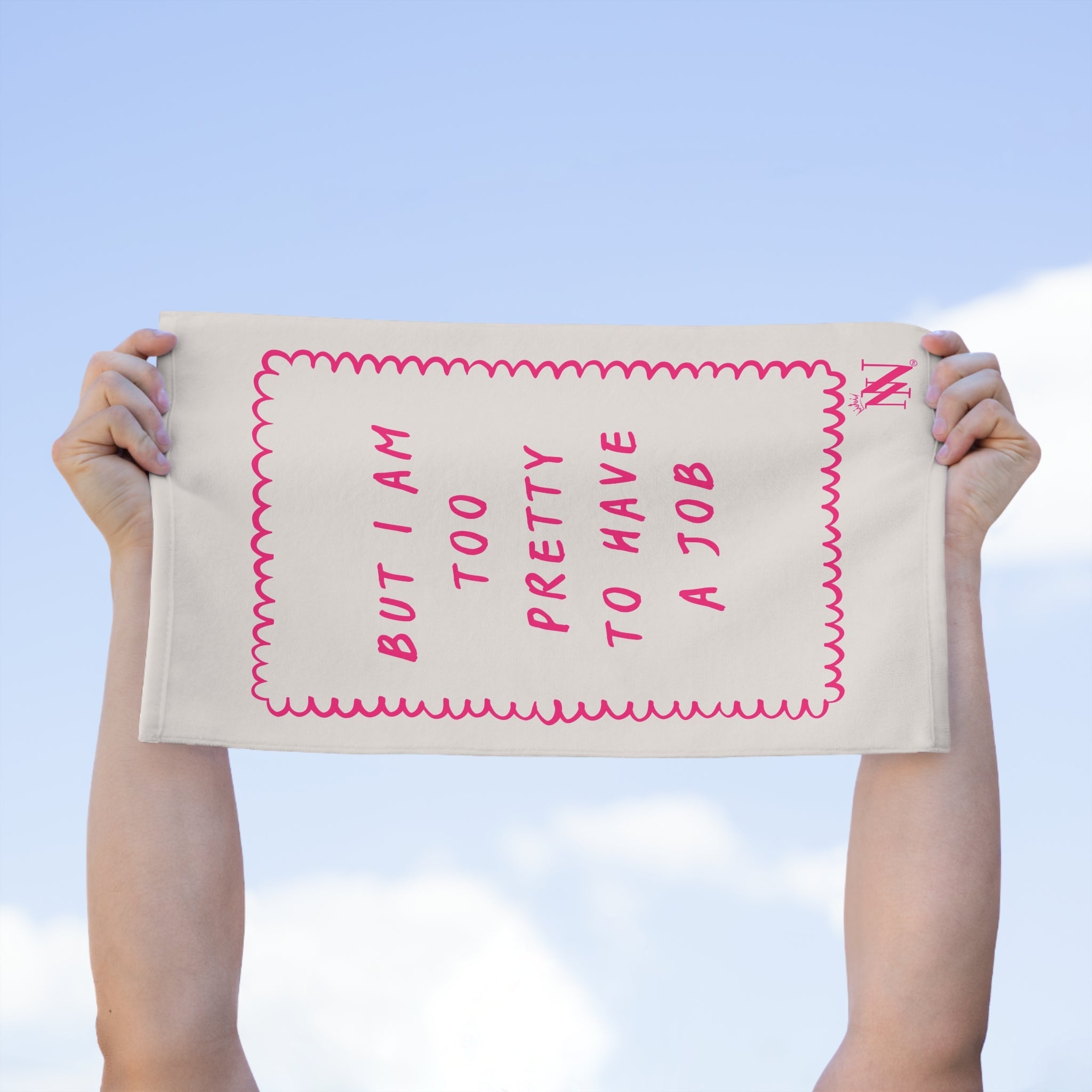 Too Pretty to Have a Job | Mix & Match Soft Fun-Flirty Lovers’ Towels