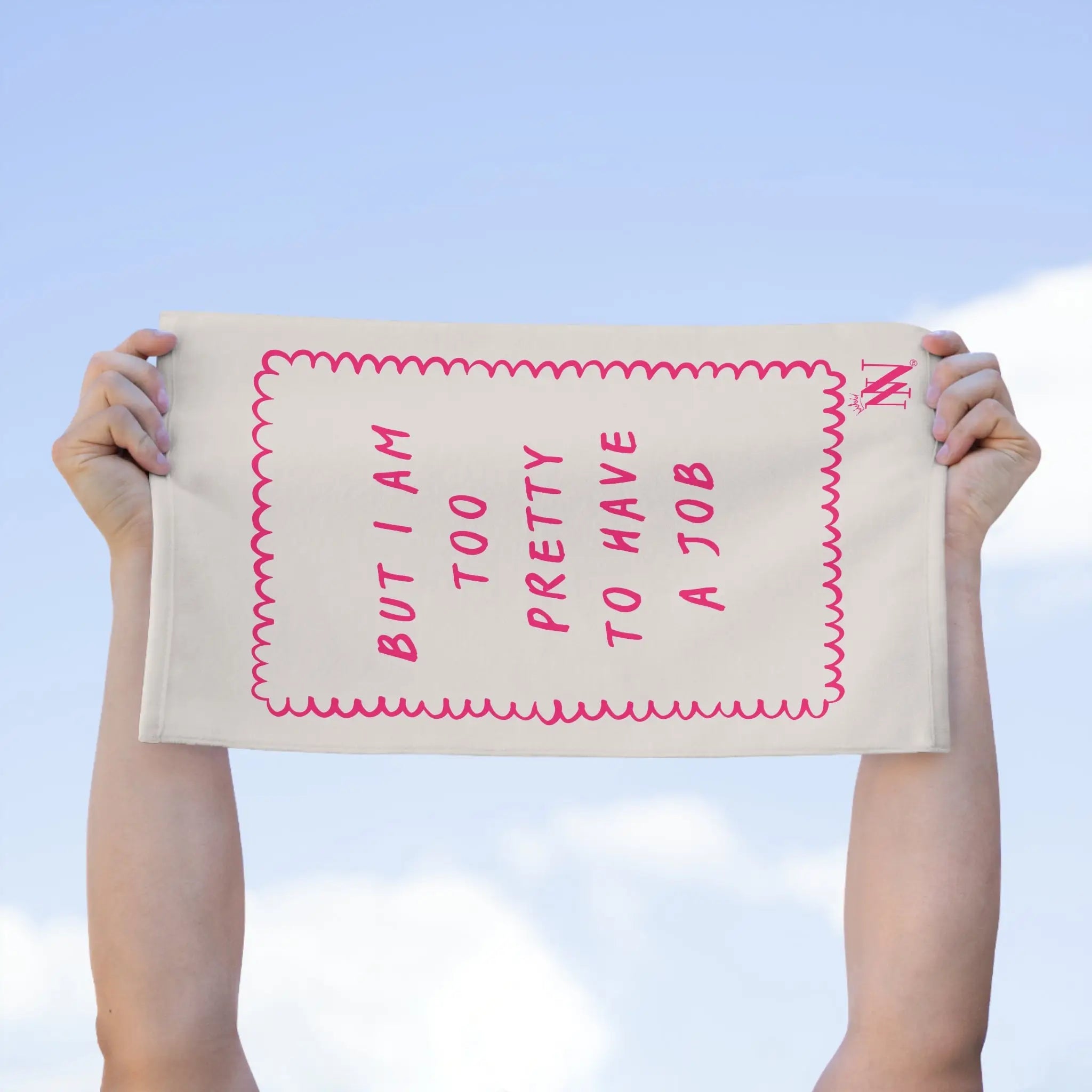 Too Pretty to Have a Job | Mix & Match Soft Fun-Flirty Lovers’ Towels