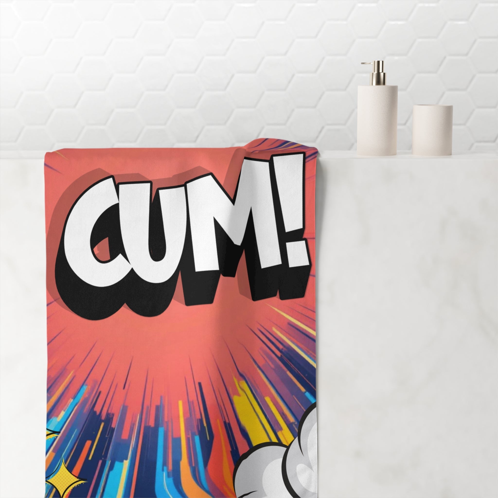 Cum! Pow | Mix & Match XL Fun-Flirty Lovers’ Towels