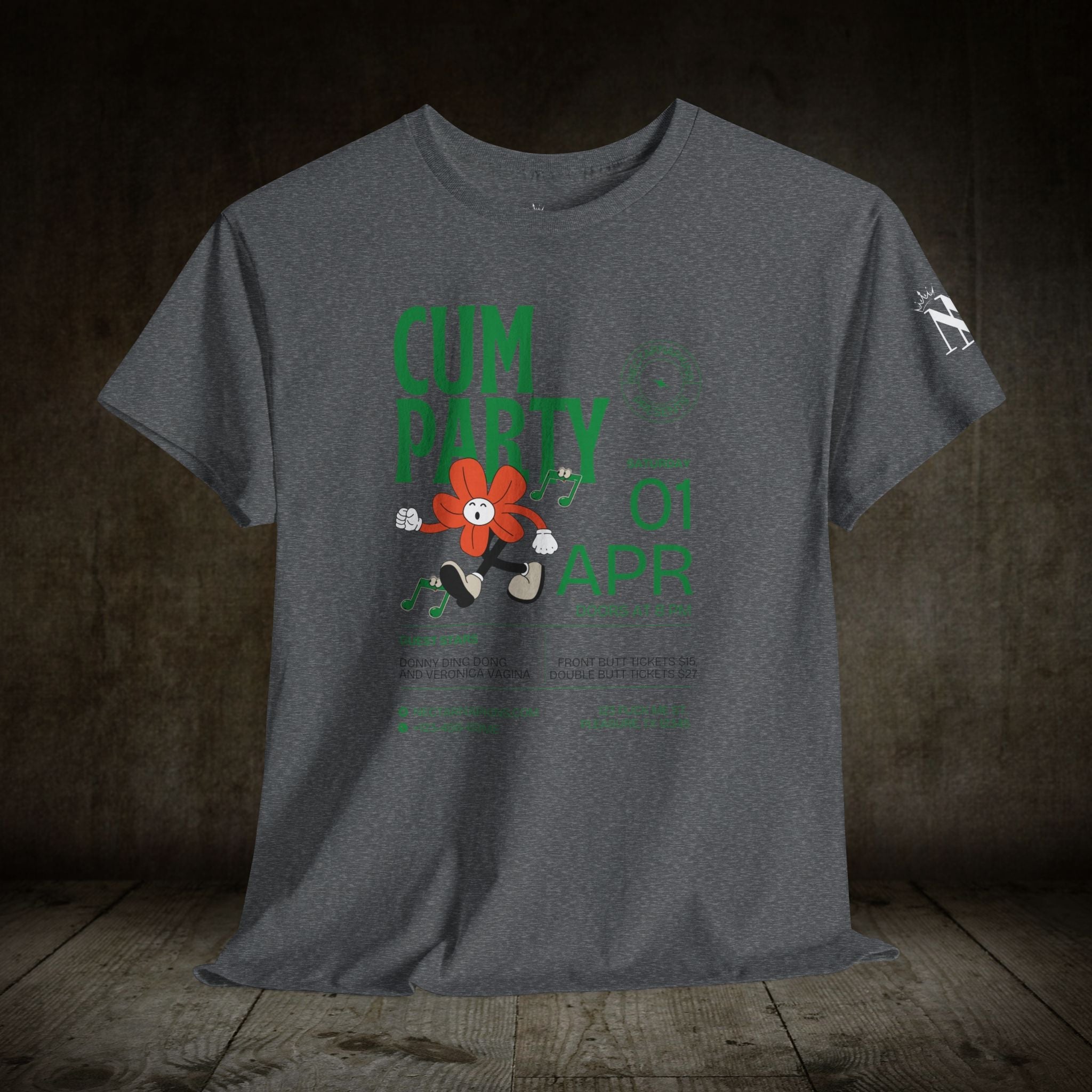 Cum Party! | Mix & Match 100% Cotton Unisex Fun-Flirty Lovers’ Tees