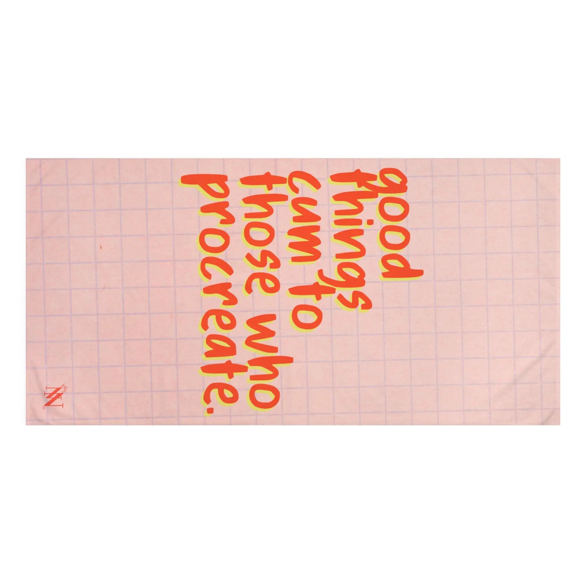 Good Things Cum to Those Who Procreate. Beach Towel