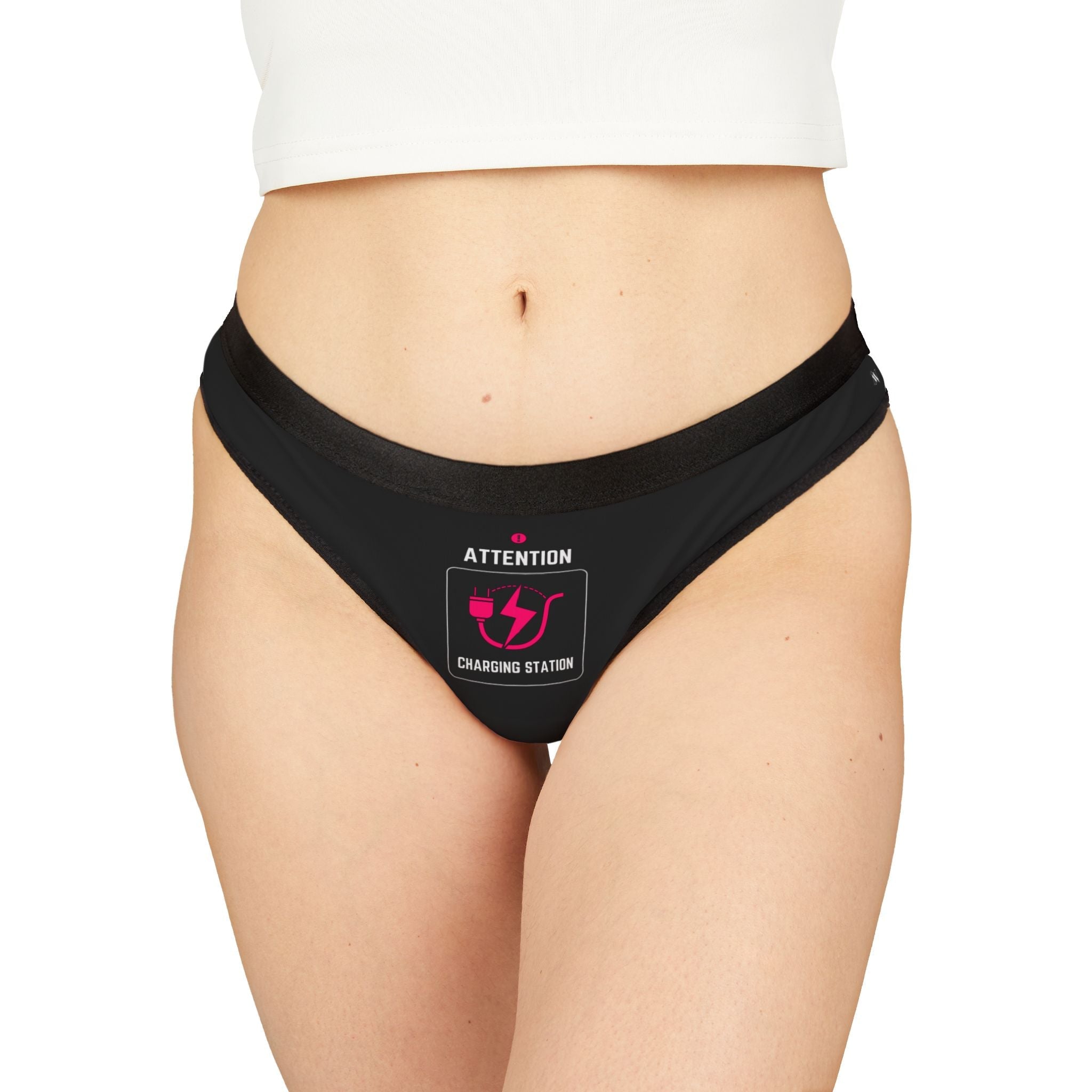 Attention Charging Station Sex Gifts Humor Naughty Women’s Thong