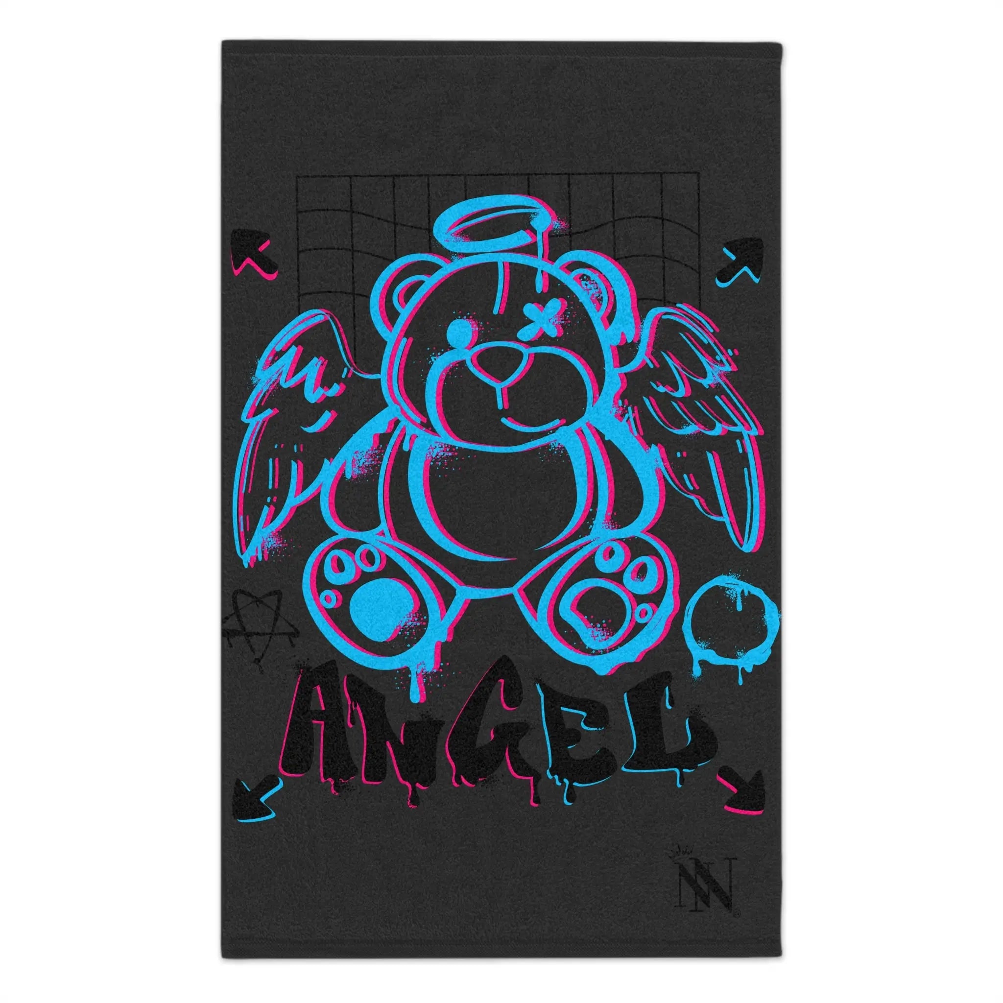 Broken Bear Angel Dark Grey | Mix & Match Soft Fun-Flirty Lovers’ Towels