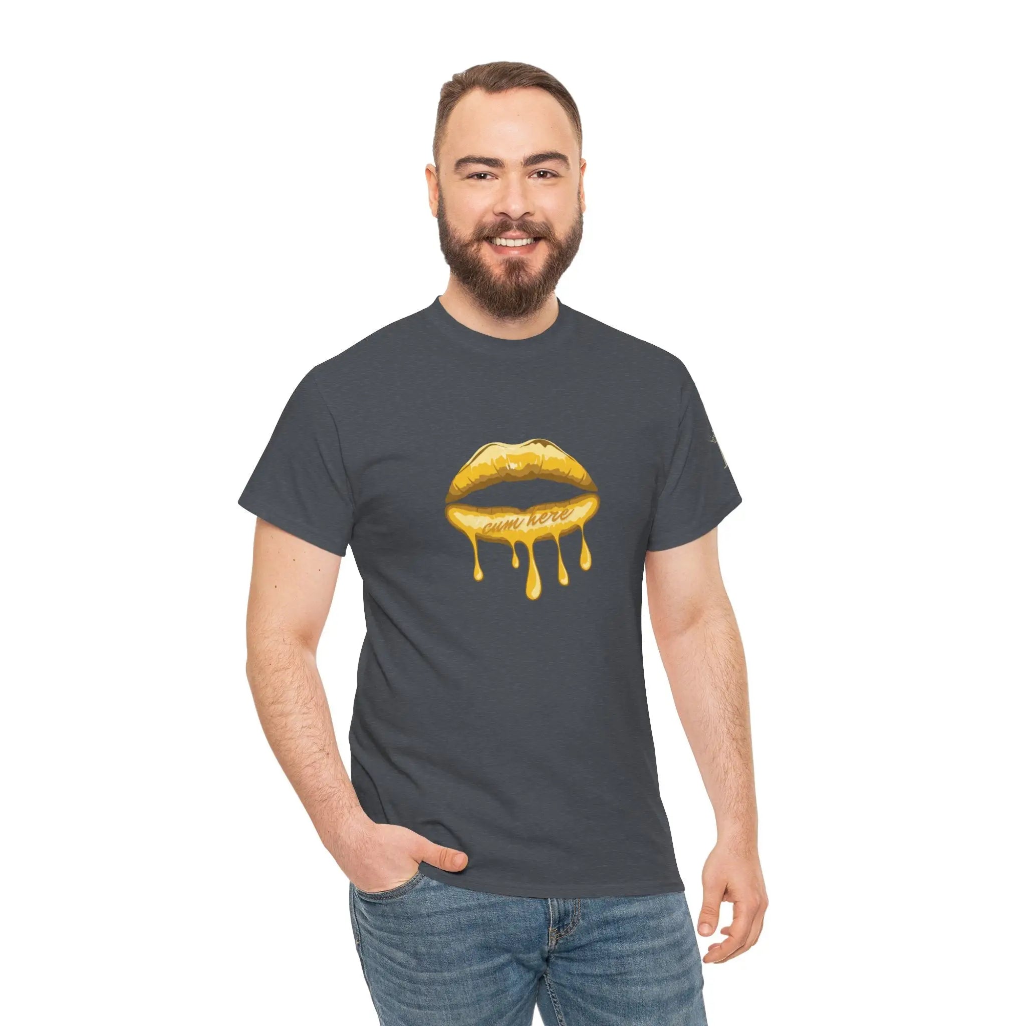 Cum Here Lips | Mix & Match 100% Cotton Unisex Fun-Flirty Lovers’ Tees