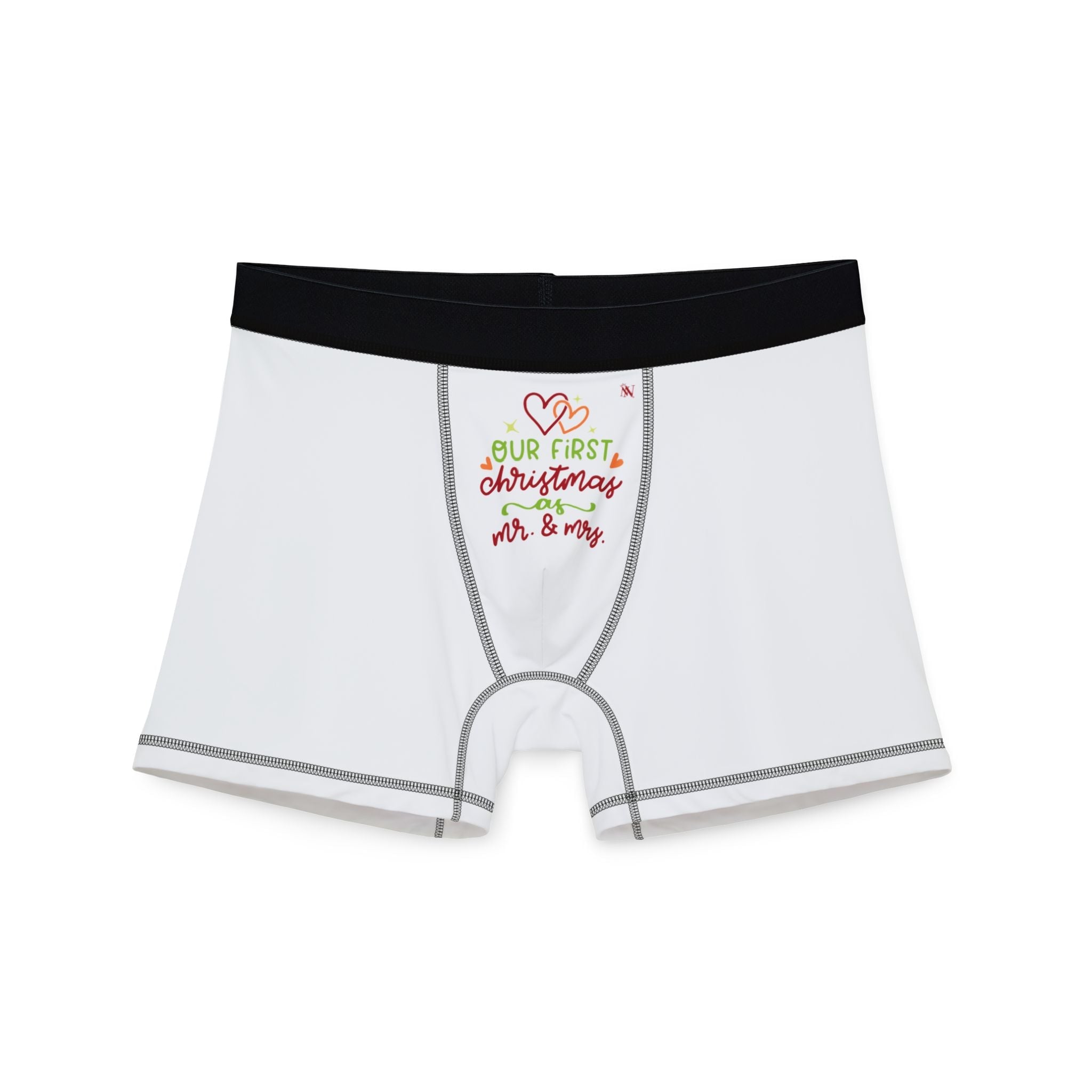 First Christmas Mr. & Mrs. | Mix & Match Fun-Flirty Lovers’ Boxer Briefs