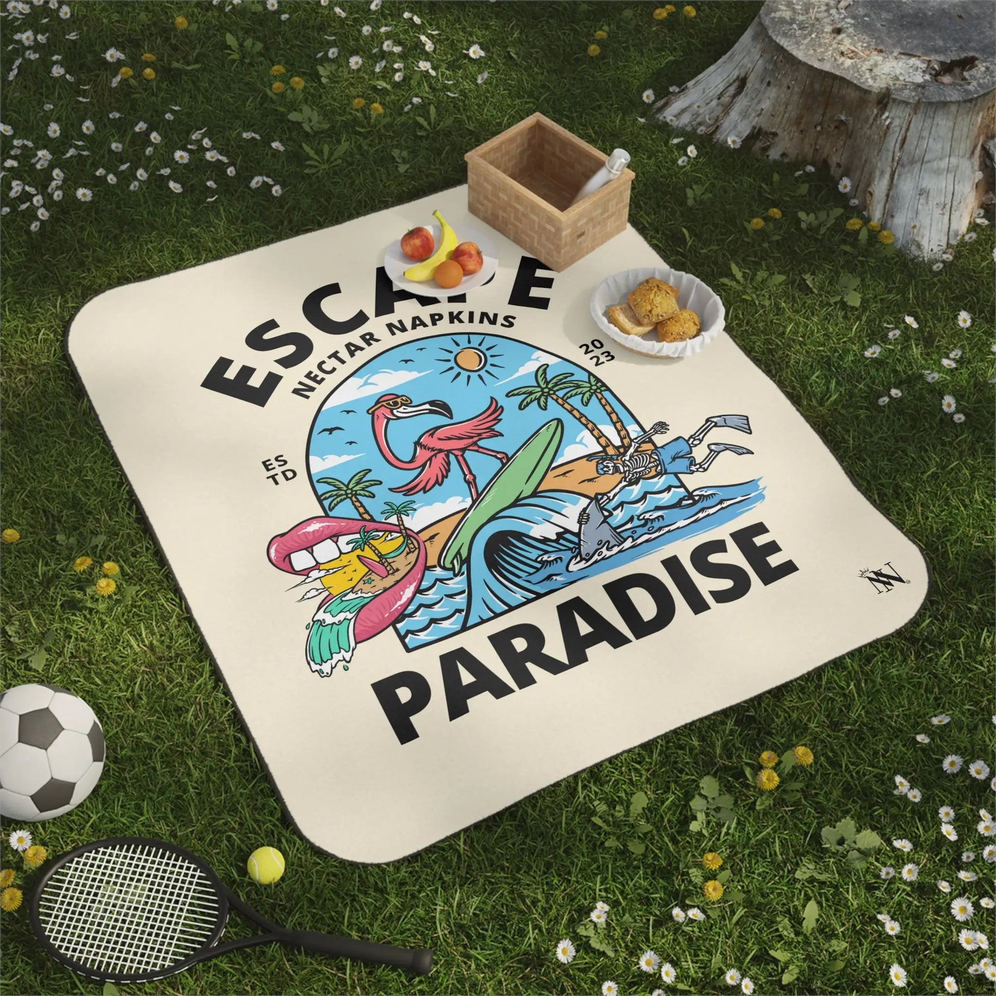 Escape Paradise | Mix Match Fun-Flirty Lovers’ Water-Resistant Blankets