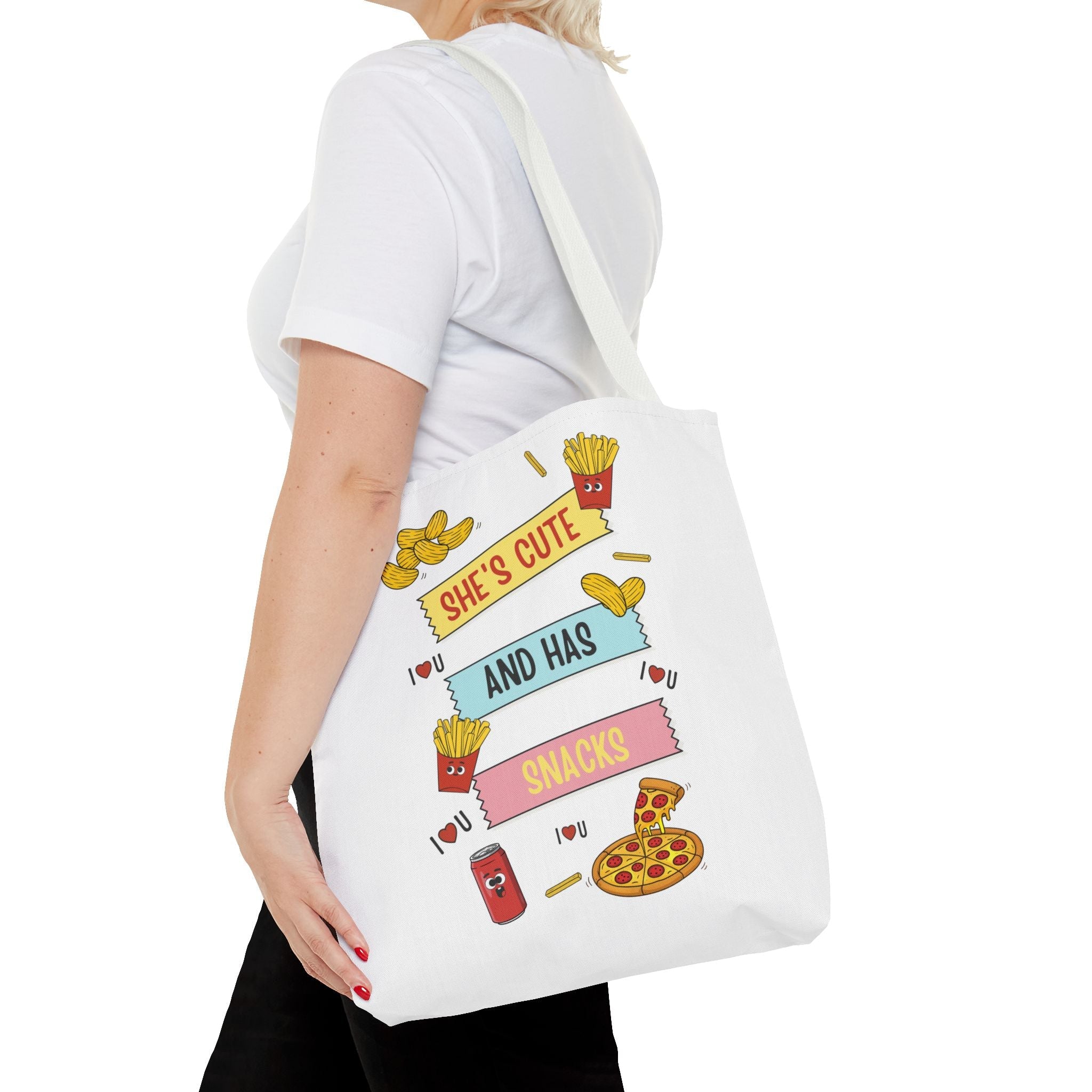 She’s Cute and Has Snacks | Mix & Match Fun-Flirty Lovers’ Totes