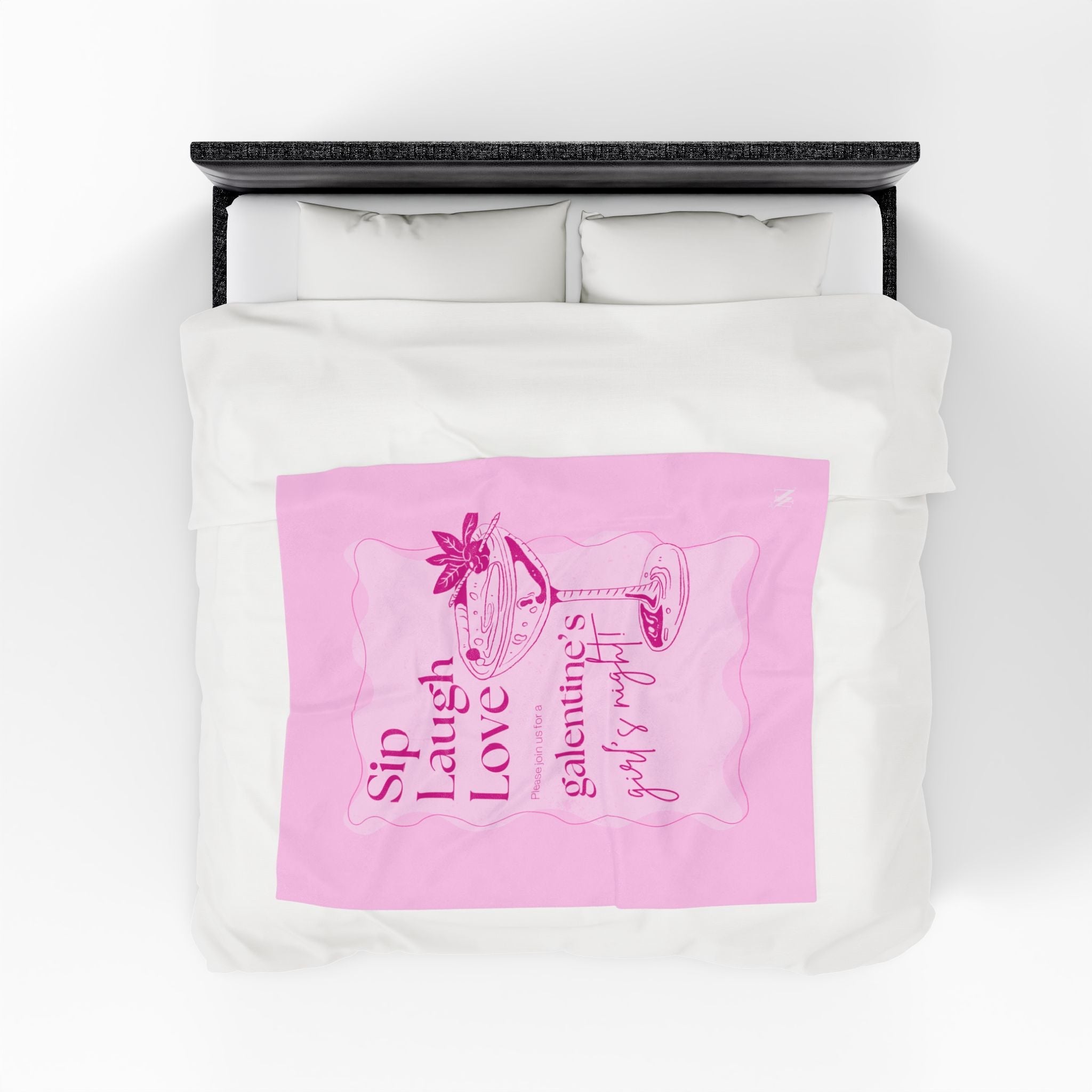 Sip Laugh Love | Mix & Match Velveteen Fun-Flirty Lovers’ Blankets