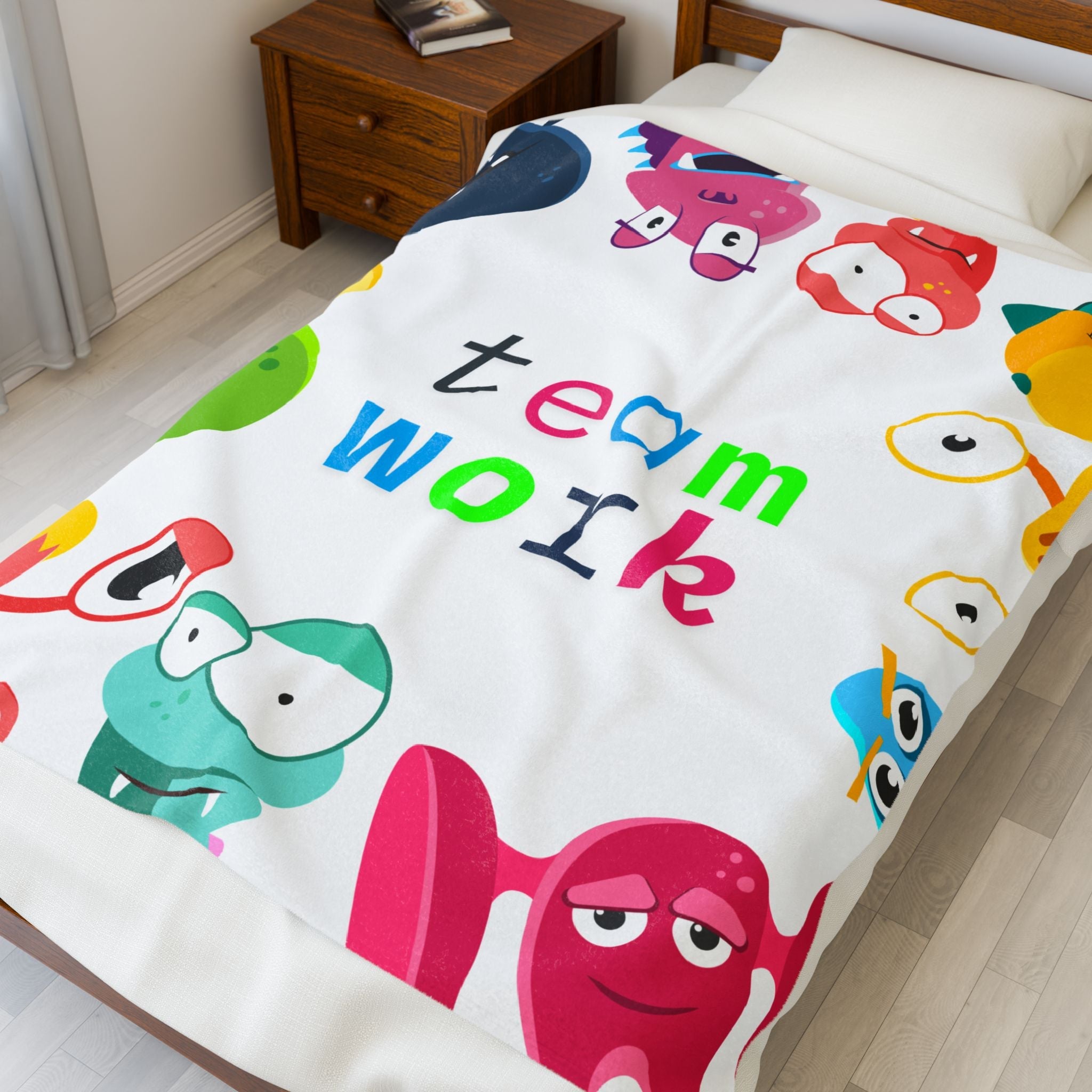 Teamwork Monster | Mix & Match Soft Fun-Flirty Lovers’ Blankets