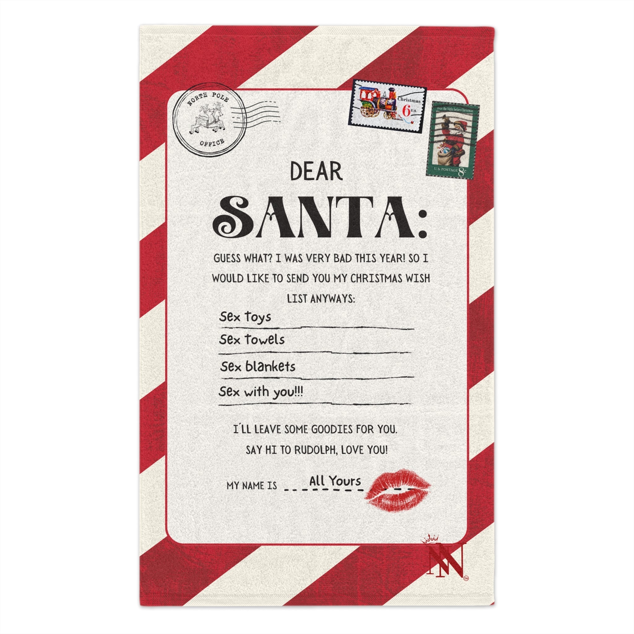 Dear Santa | Mix & Match Soft Fun-Flirty Lovers’ Towels