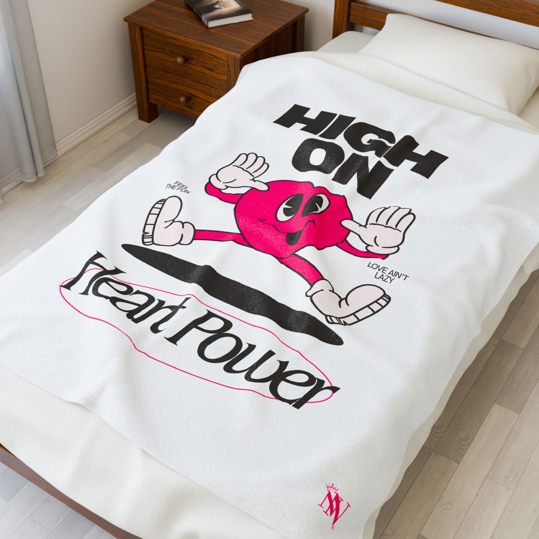 High on Heart Power | Mix & Match Velveteen Fun-Flirty Lovers’ Blankets