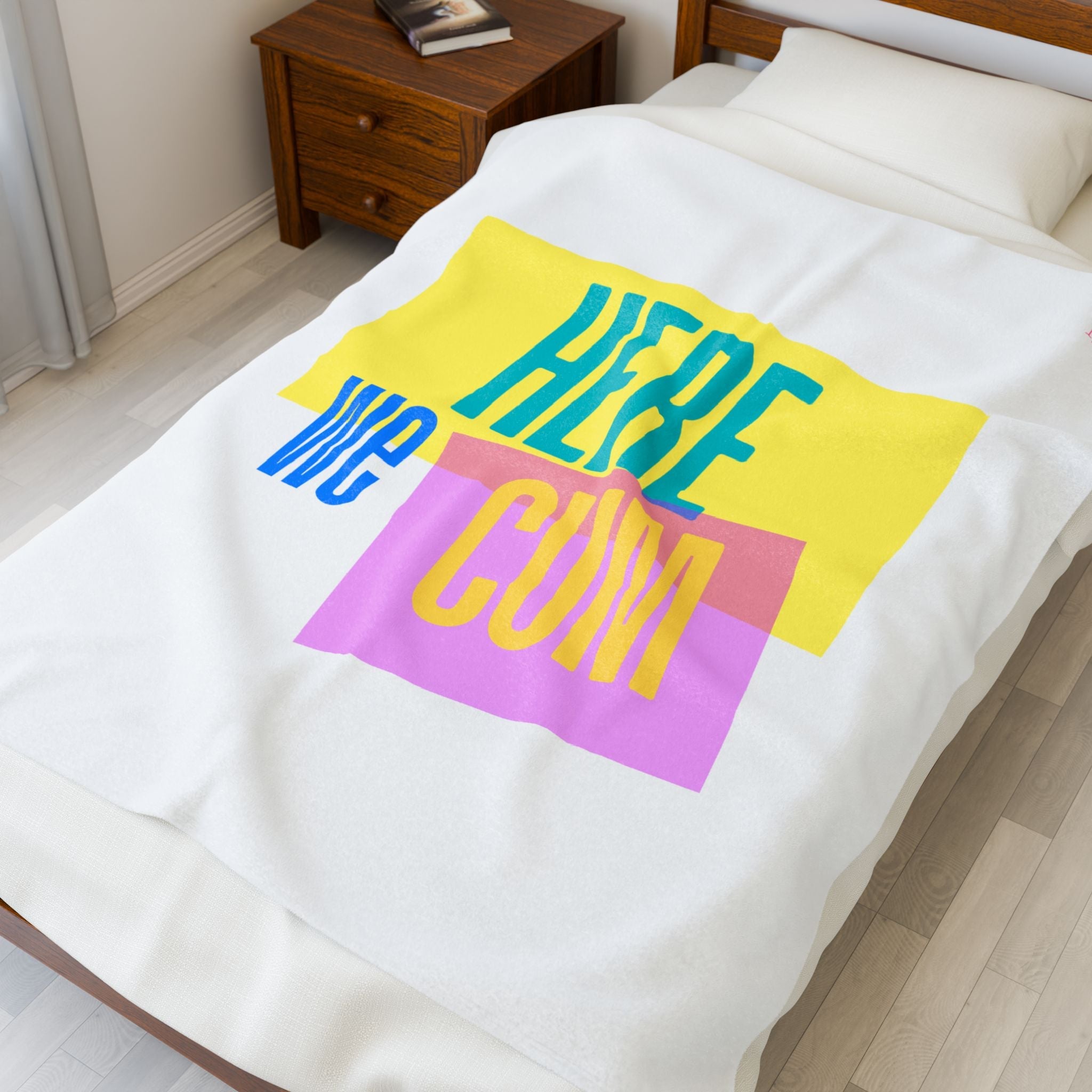 Here We Cum | Mix & Match Soft Fun-Flirty Lovers’ Blankets