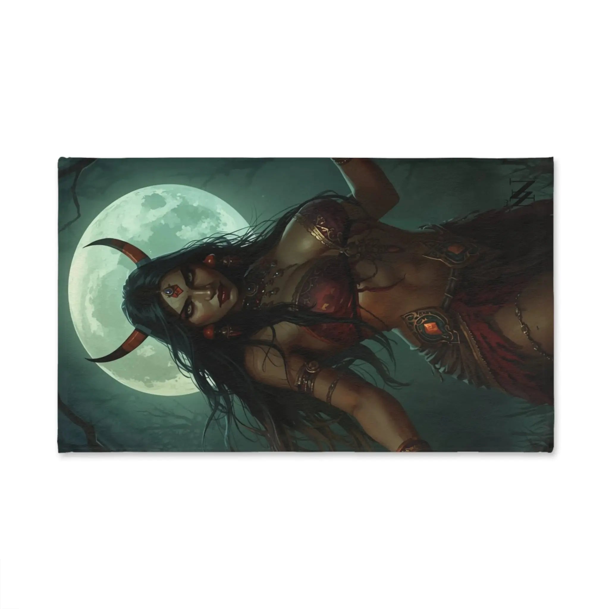 Horned Queen Fantasy Women Cum Towel