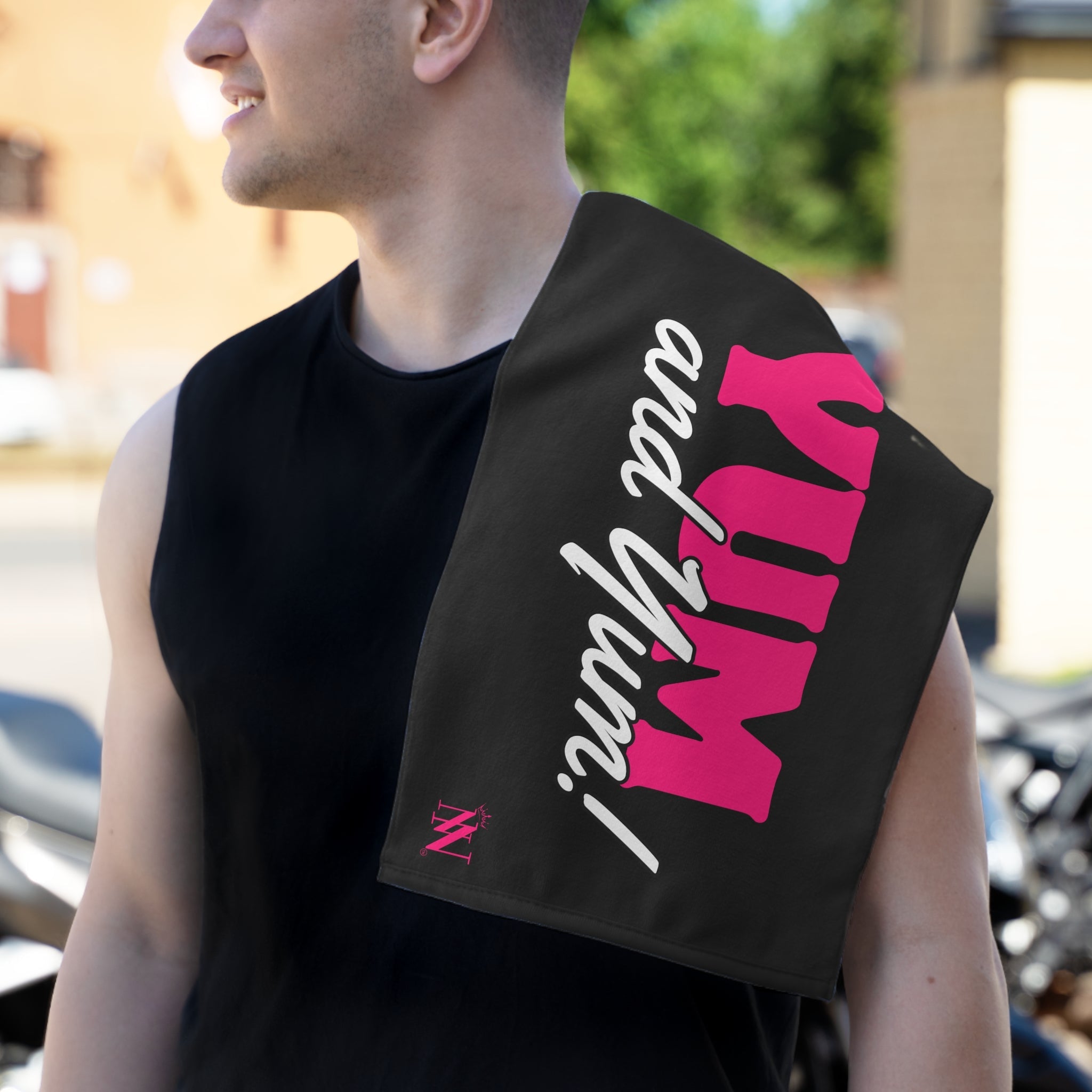 Yum and Yum! Black Mix & Match Soft Sex Towels | Flirty Lovers’ Gifts