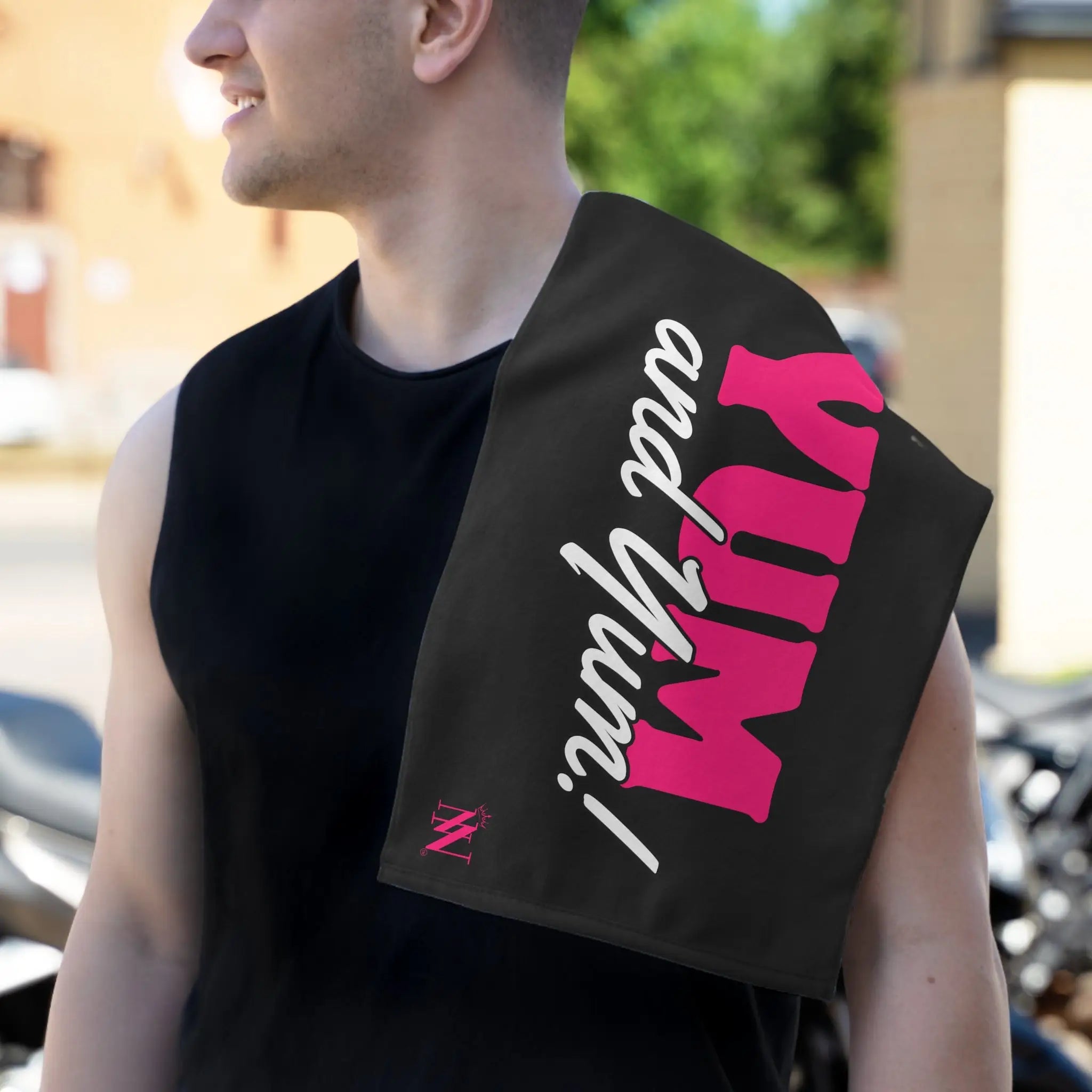 Yum and Yum! Black Mix & Match Soft Sex Towels | Flirty Lovers’ Gifts