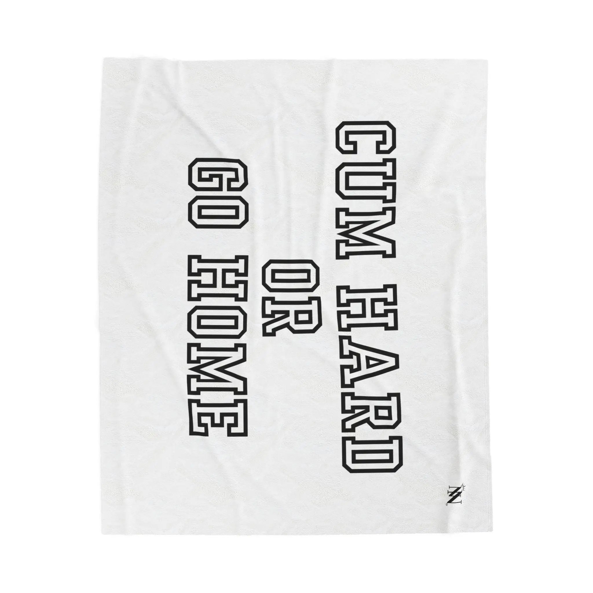 Cum Hard or Go Home | Mix & Match Velveteen Fun-Flirty Lovers’ Blankets