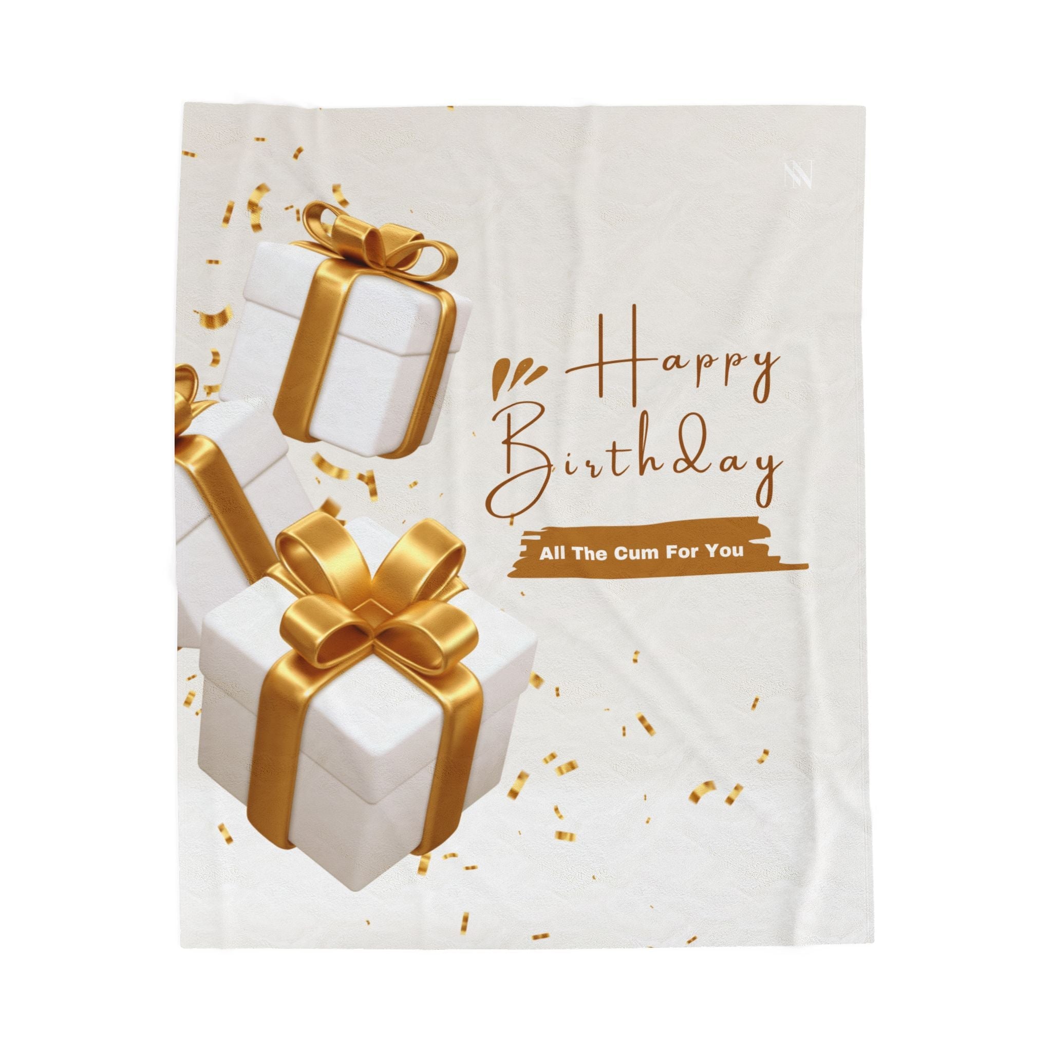 Gold Happy Birthday | Mix & Match Fun-Flirty Loversā Blankets