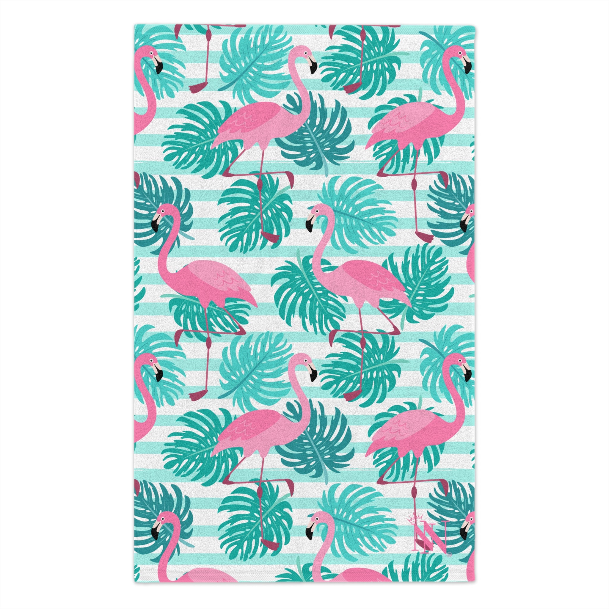 Pink Flamingo Hawaiian Shirt | Mix & Match Soft Fun-Flirty Lovers’ Towels