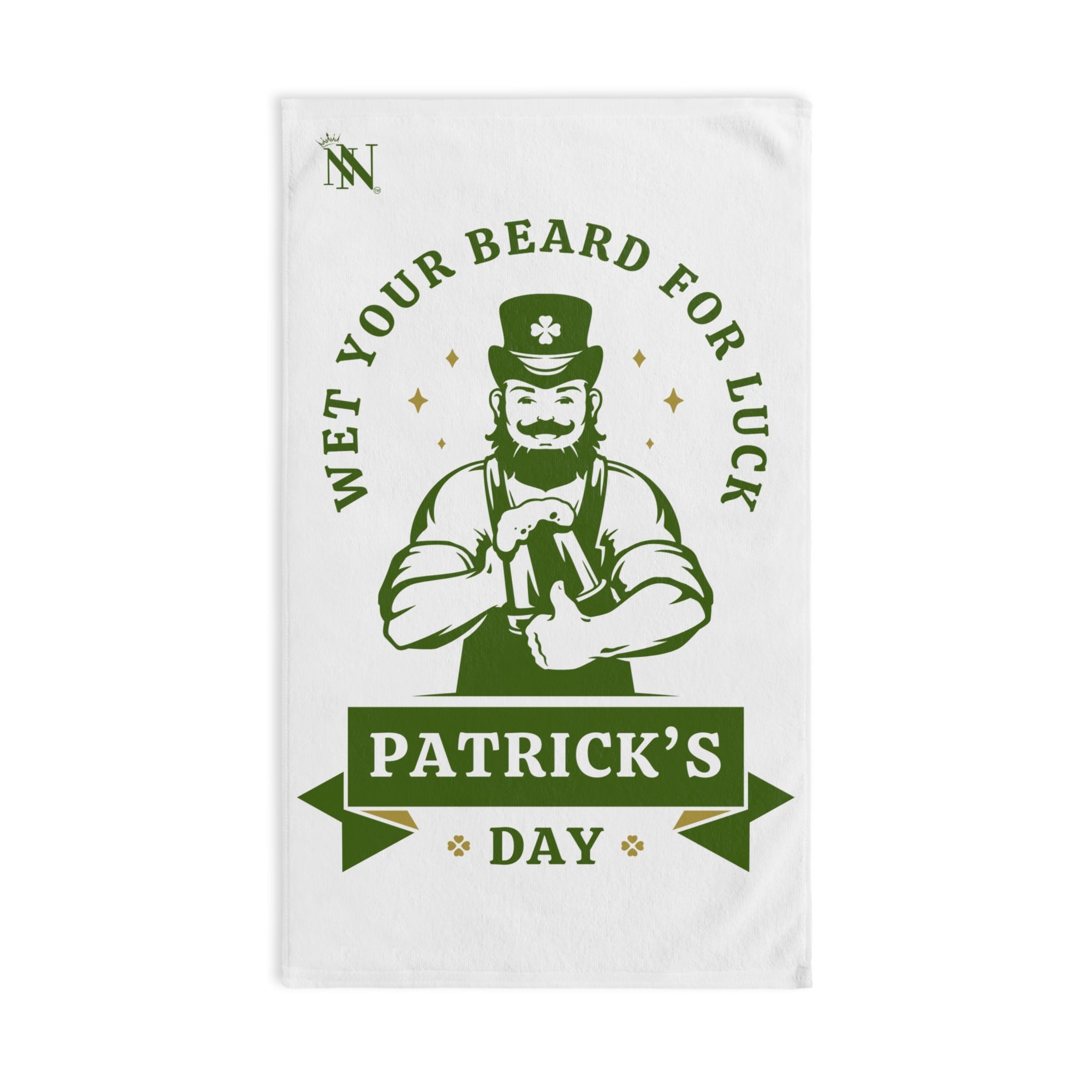 Wet Your Beard for Luck Patrickâs Day Cum Towel