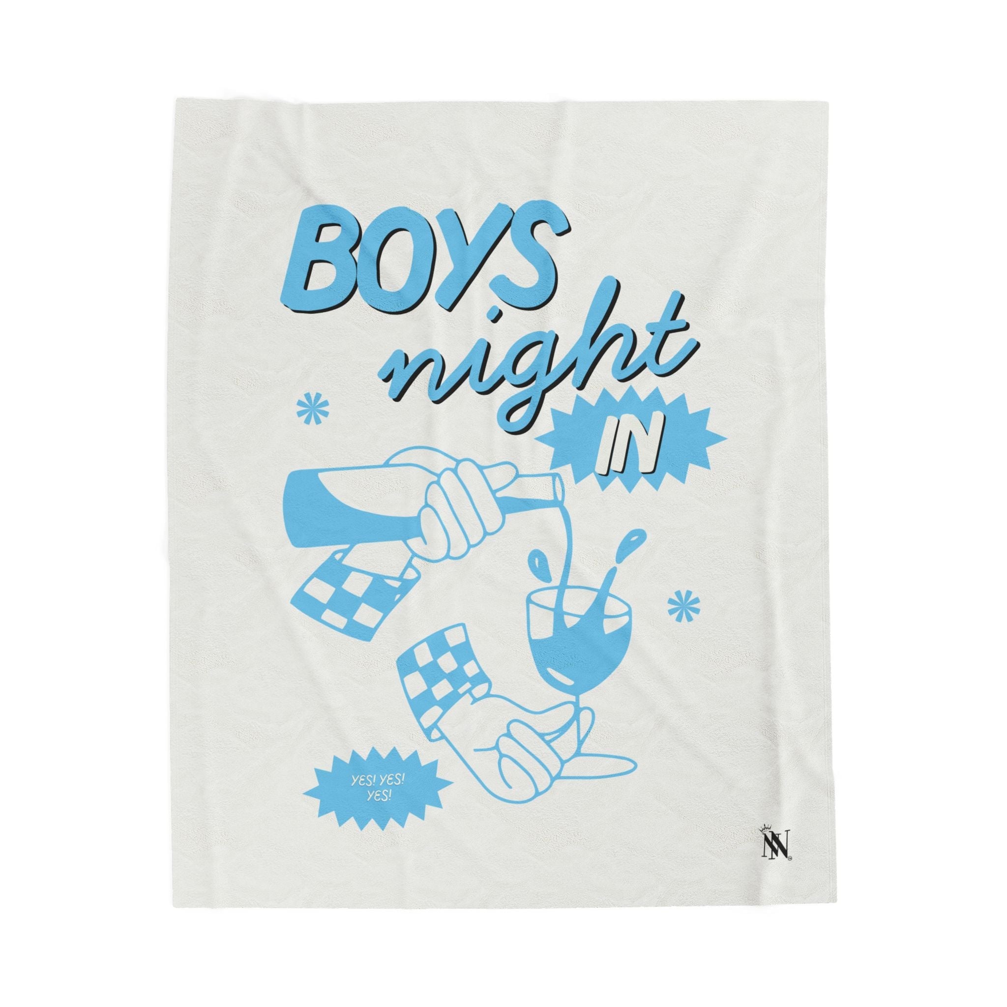 Boys Night In | Mix & Match Velveteen Fun-Flirty Lovers’ Blankets