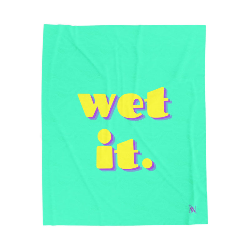 wet it. | Mix & Match Velveteen Fun-Flirty Lovers’ Blankets