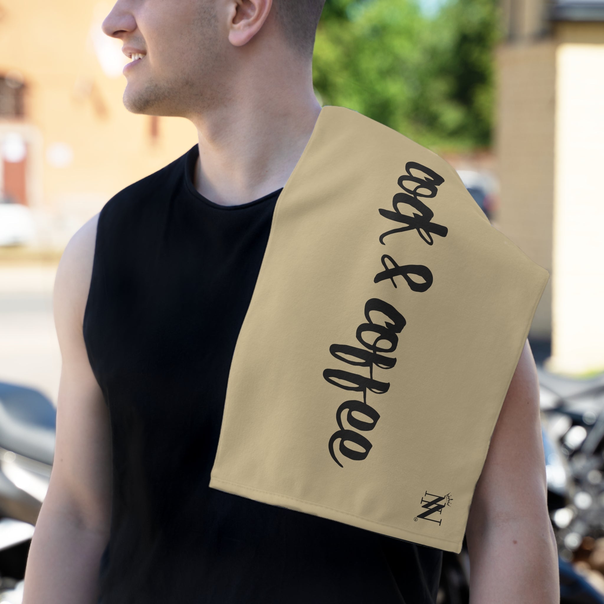 Cock & Coffee Gold | Mix & Match Soft Fun-Flirty Lovers’ Towels