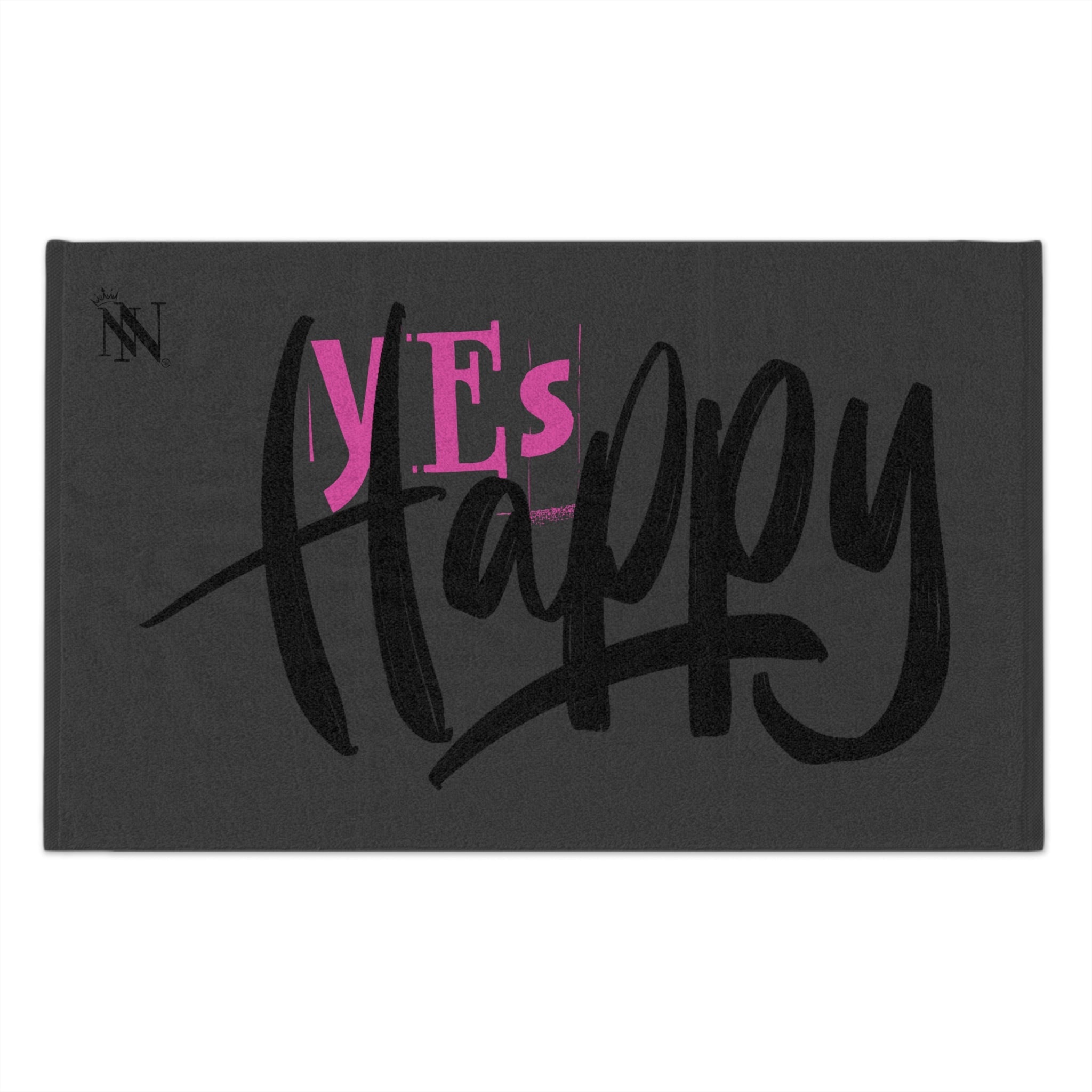 Yes Happy Dark Grey | Mix & Match Soft Fun-Flirty Lovers’ Towels
