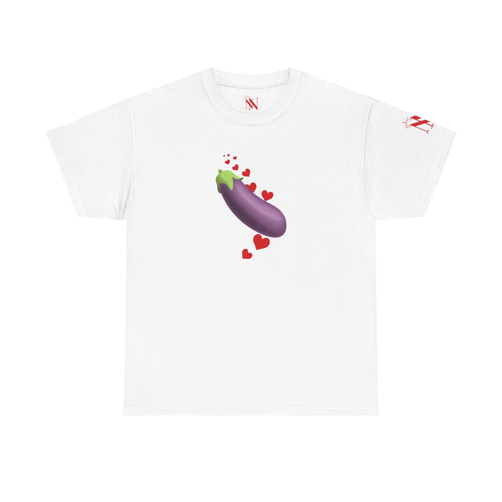 Eggplant Love Emoji | Mix & Match 100% Cotton Unisex Fun-Flirty Lovers’ Tees