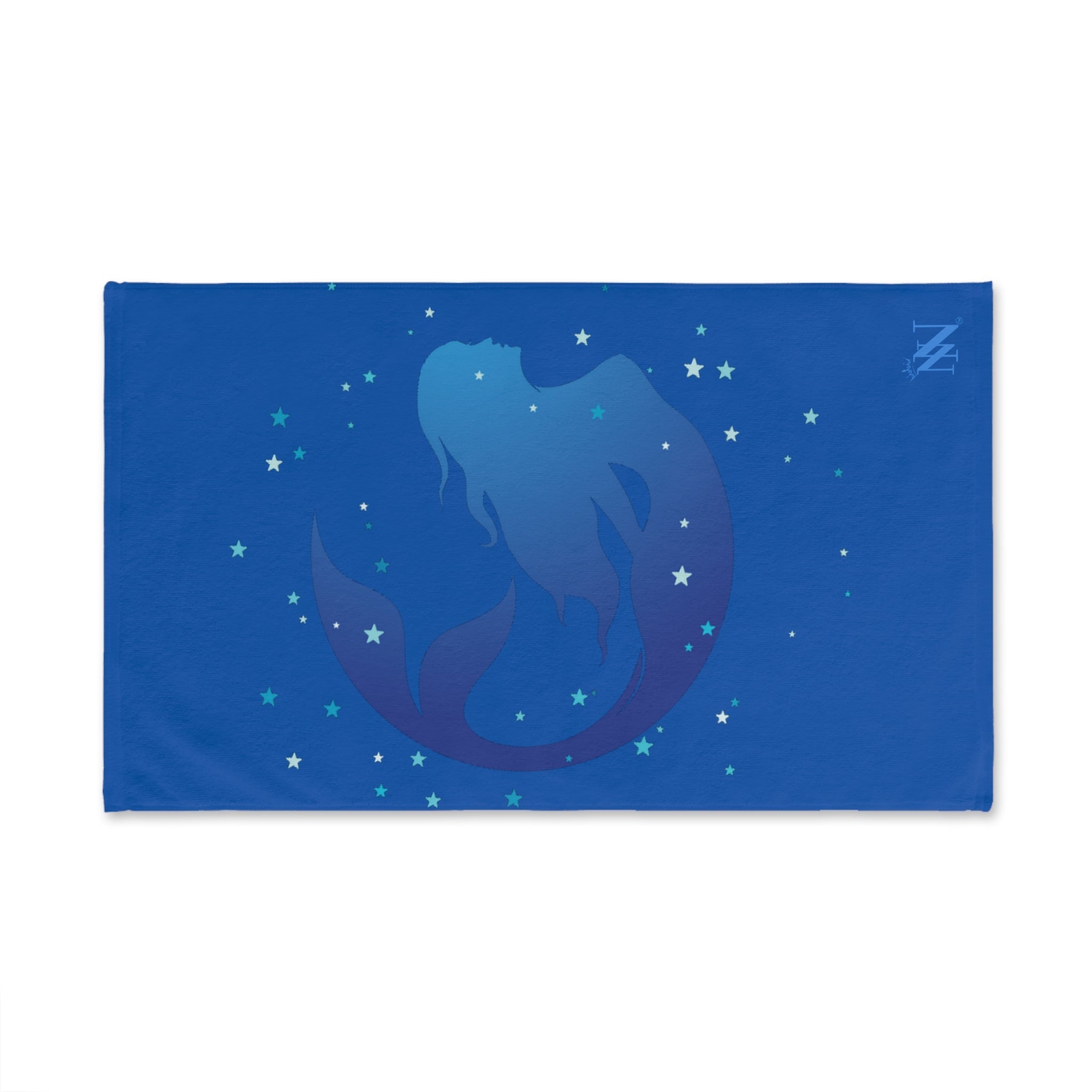 Mermaid Blue Stars Blue Cum Towel