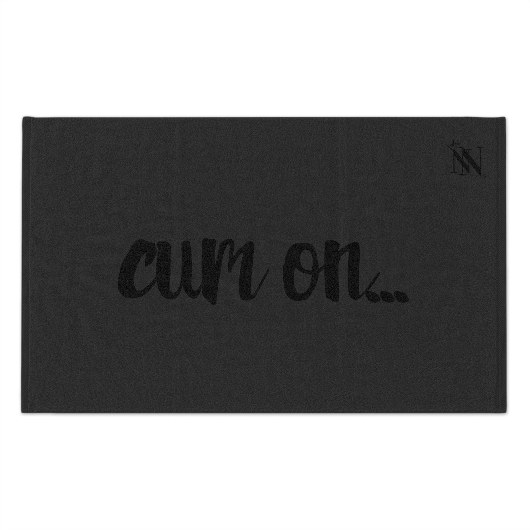 Cum On... Dark Grey | Mix & Match Soft Fun-Flirty Lovers’ Towels
