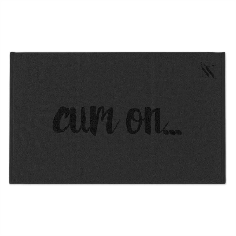 Cum On... Dark Grey | Mix & Match Soft Fun-Flirty Lovers’ Towels