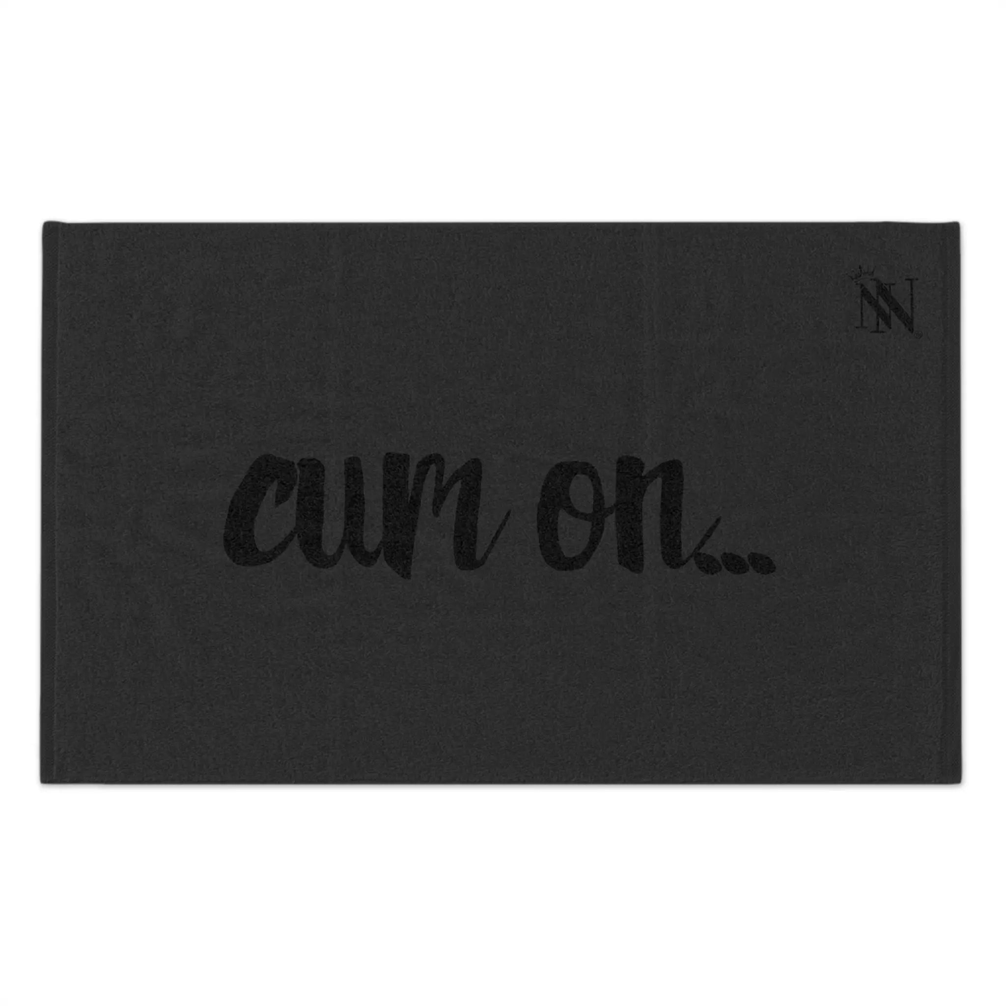 Cum On... Dark Grey | Mix & Match Soft Fun-Flirty Loversâ Towels