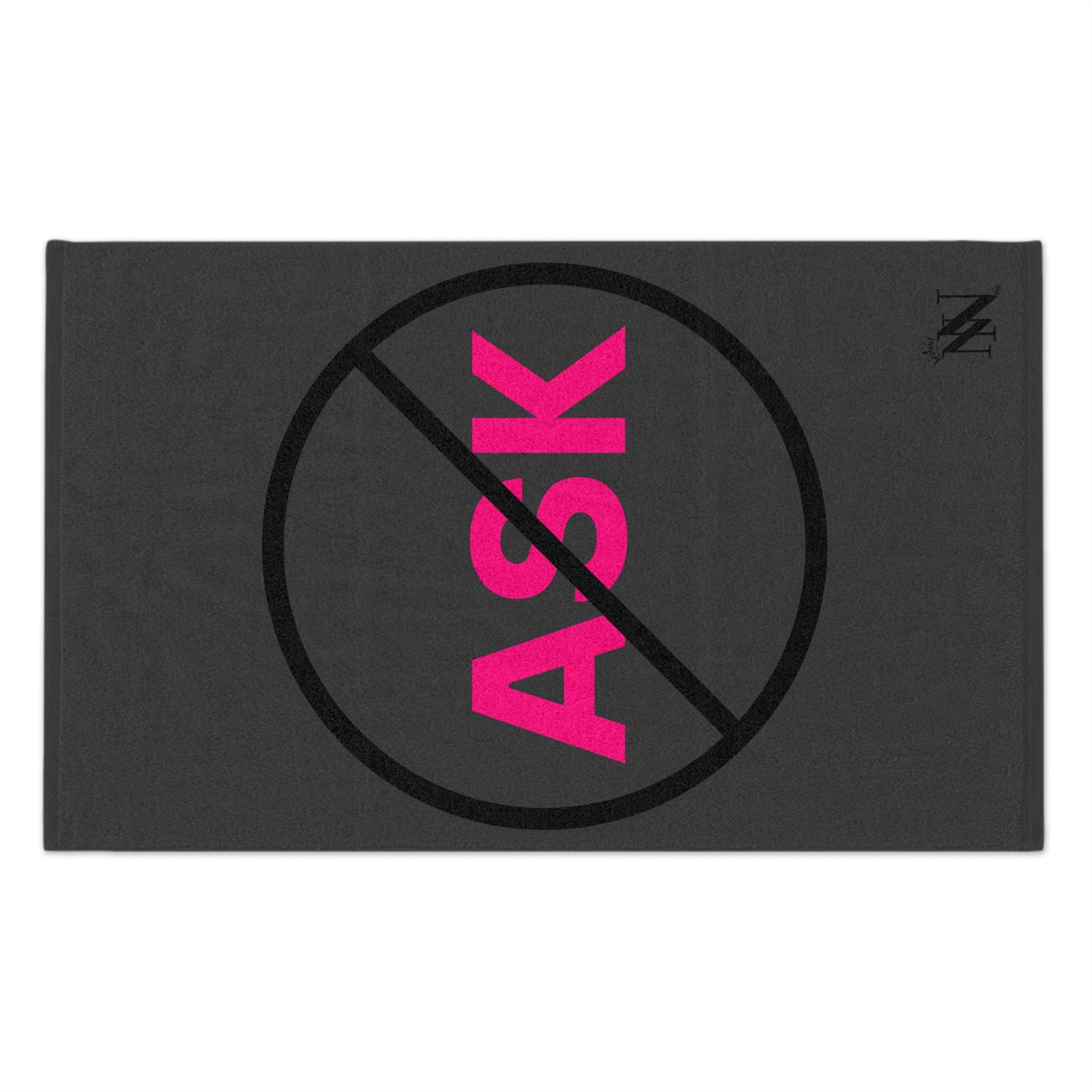 Don’t Ask Dark Grey | Mix & Match Soft Fun-Flirty Lovers’ Towels