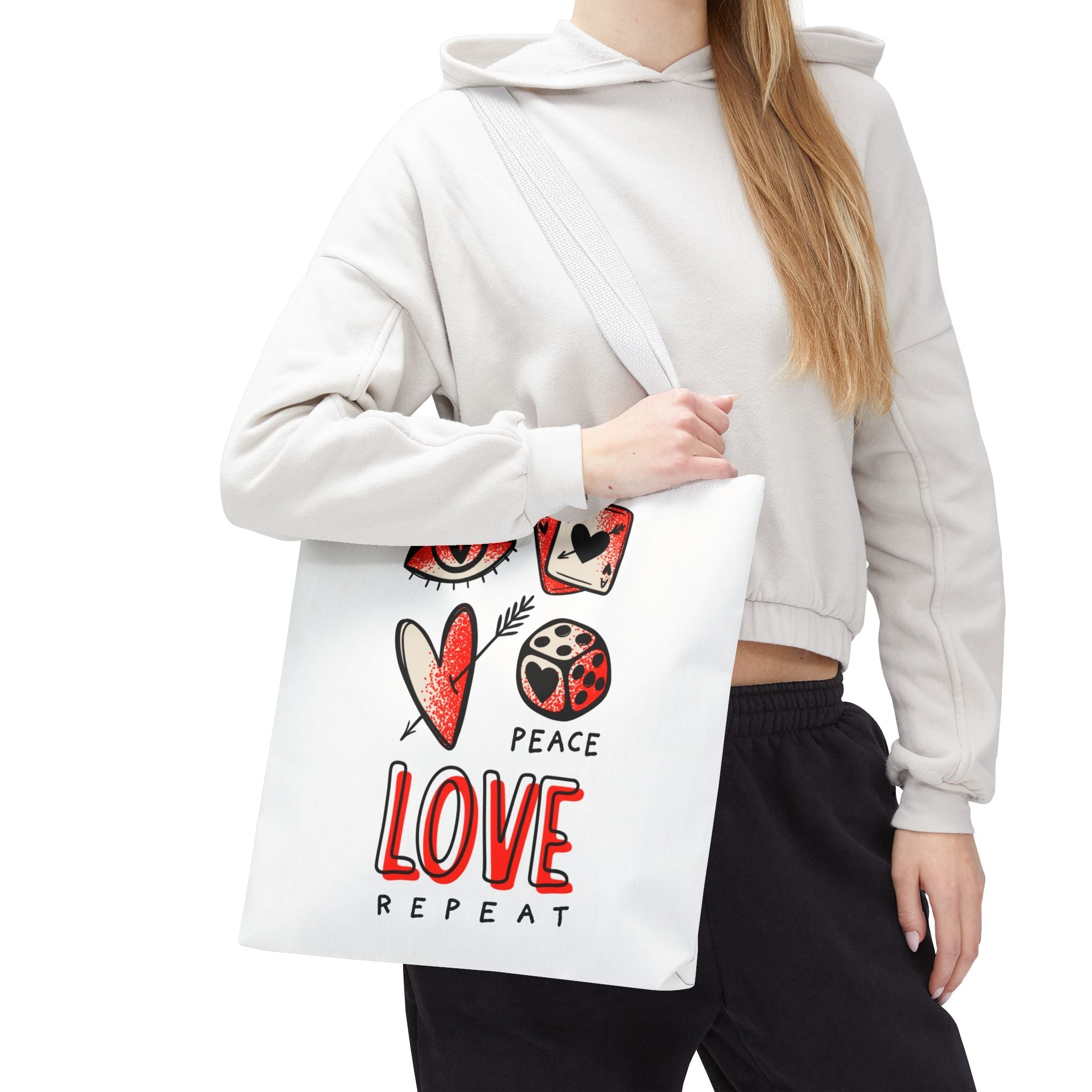 Peace Love Repeat Sex Tote Bag
