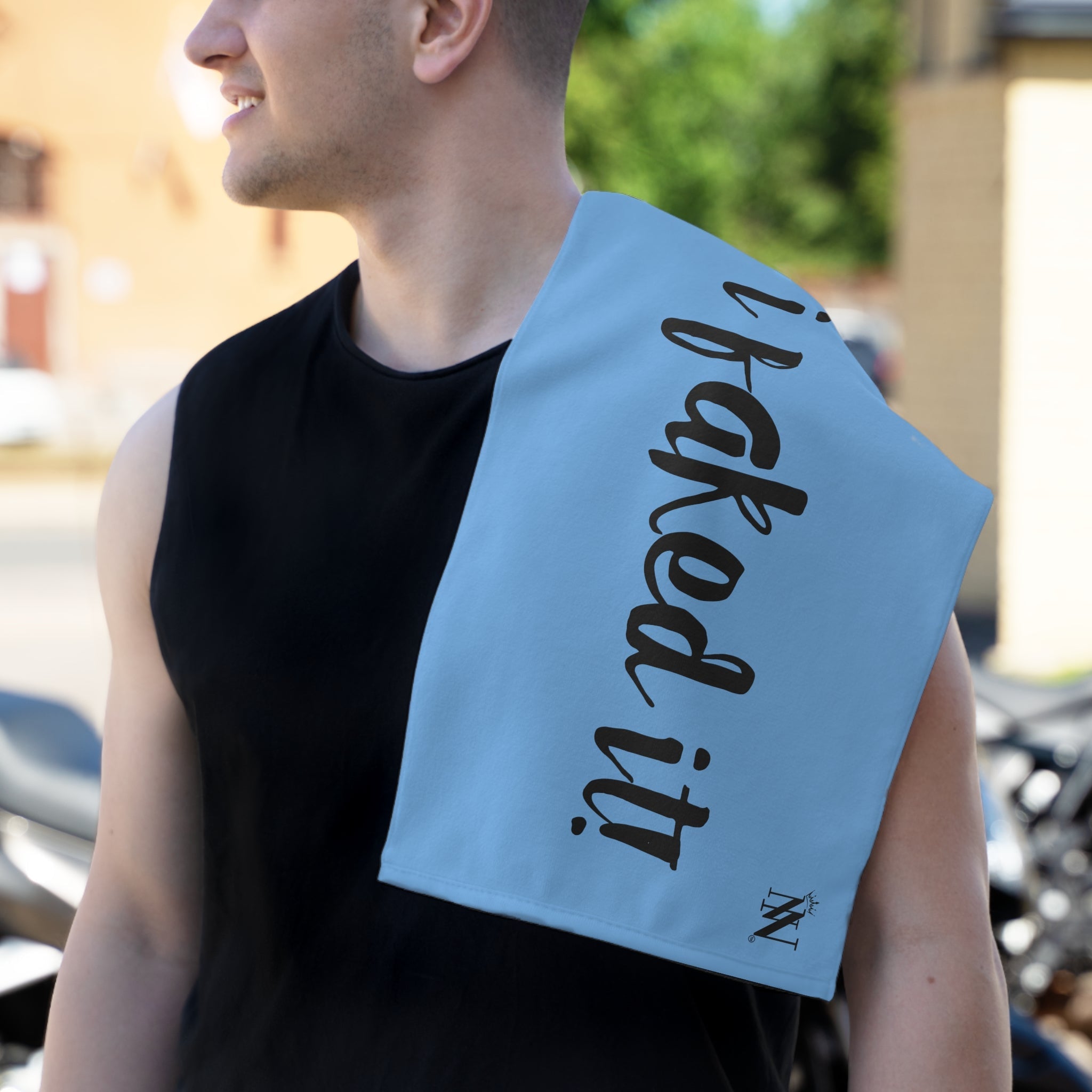 I Faked It! Light Blue | Mix & Match Soft Fun-Flirty Lovers’ Towels