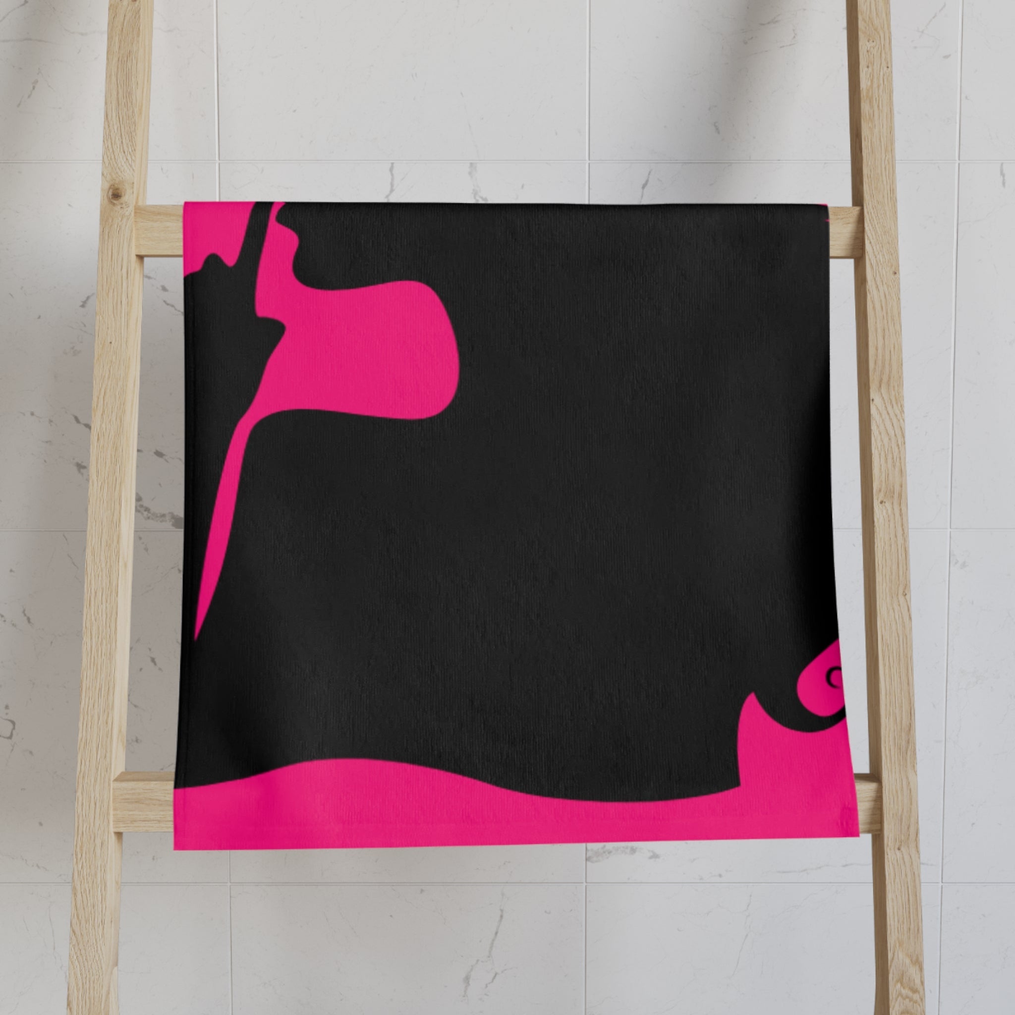 SHHH Girl Silhouette Signature Pink | Mix & Match Classic Fun-Flirty Lovers’ Towels